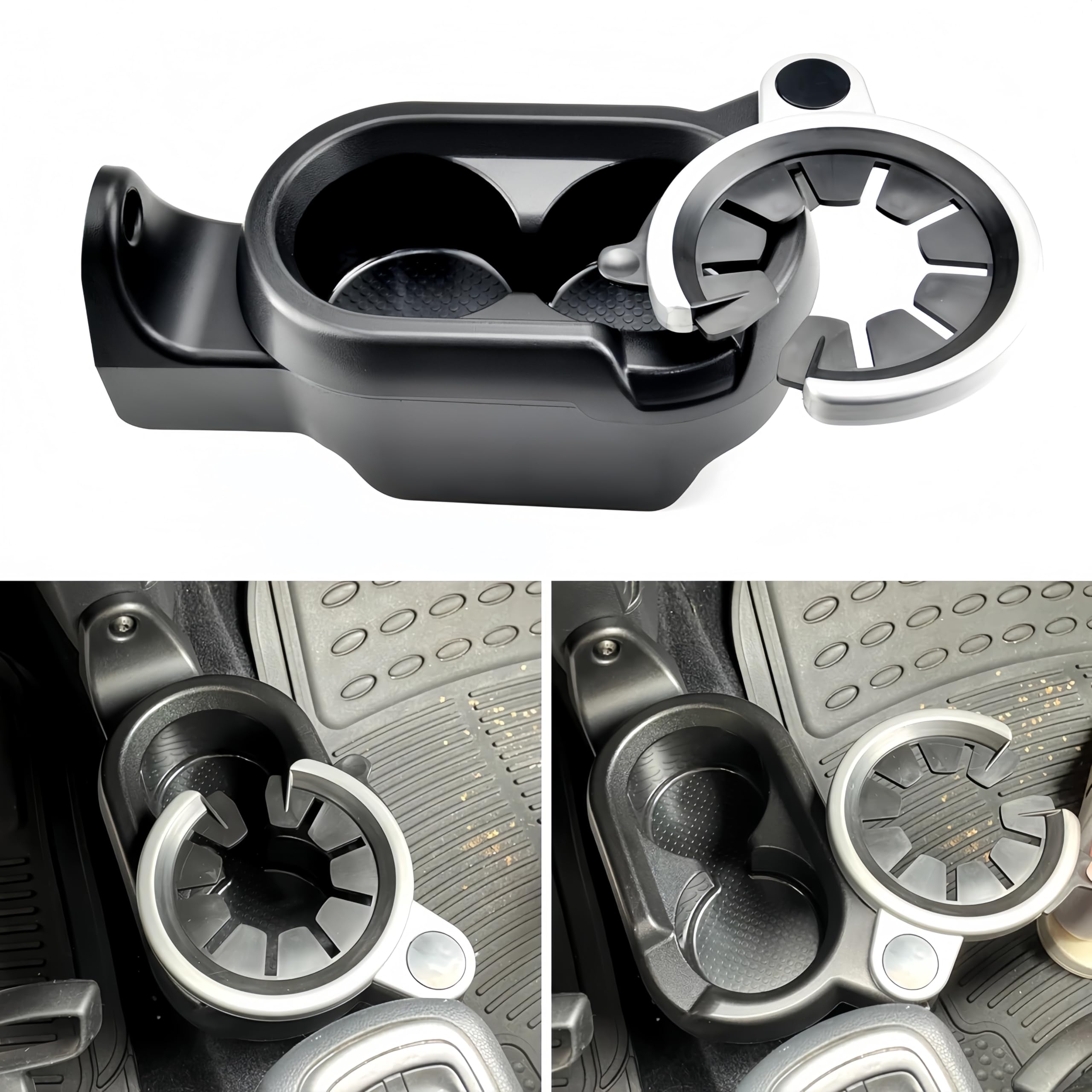 Portabicchieri per Auto Compatibile con Smart Fortwo 451 (2007-2014) | Accessorio Interno