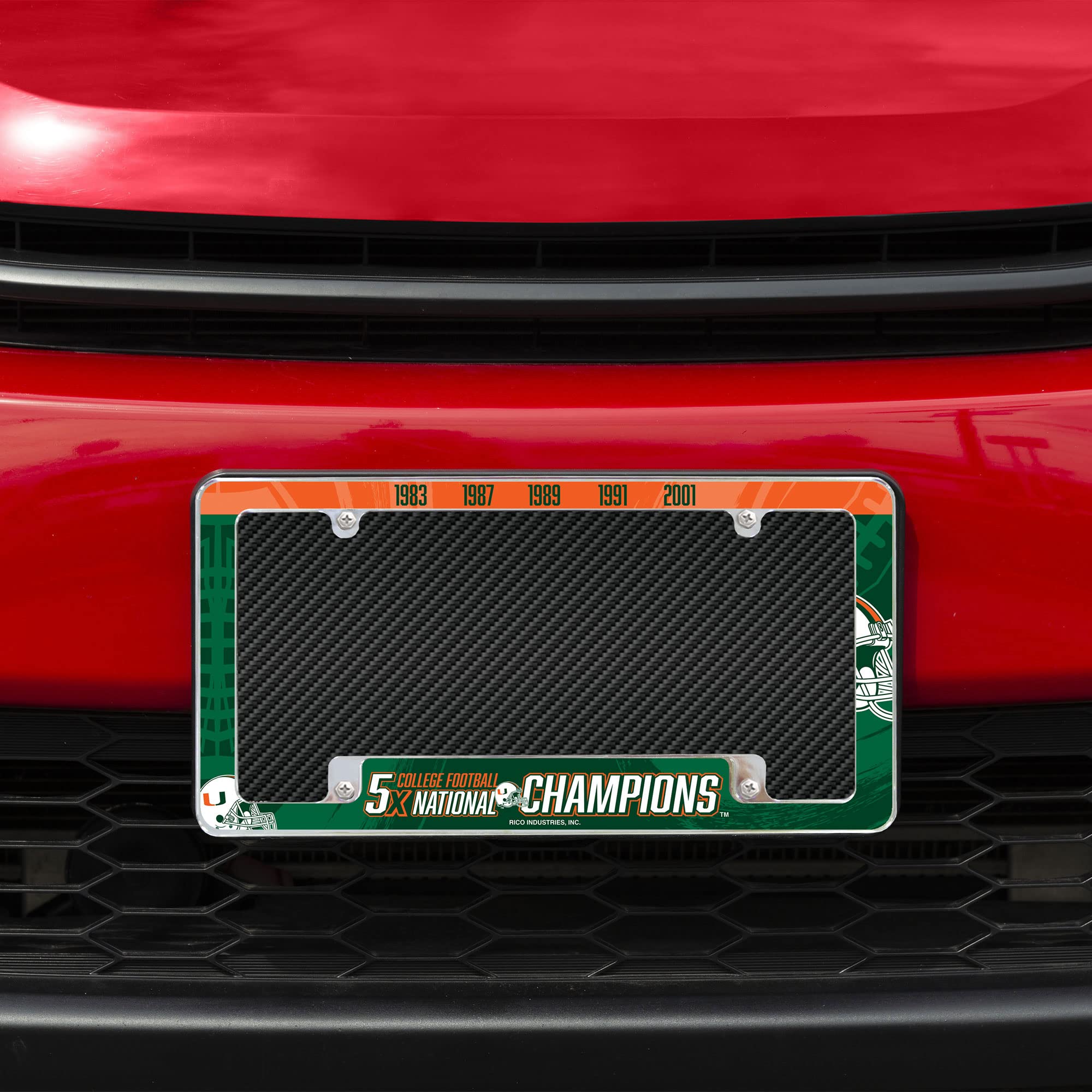 Rico AFC6801BCF Coyotes - Carbon Fiber Design - All Over Chrome Frame