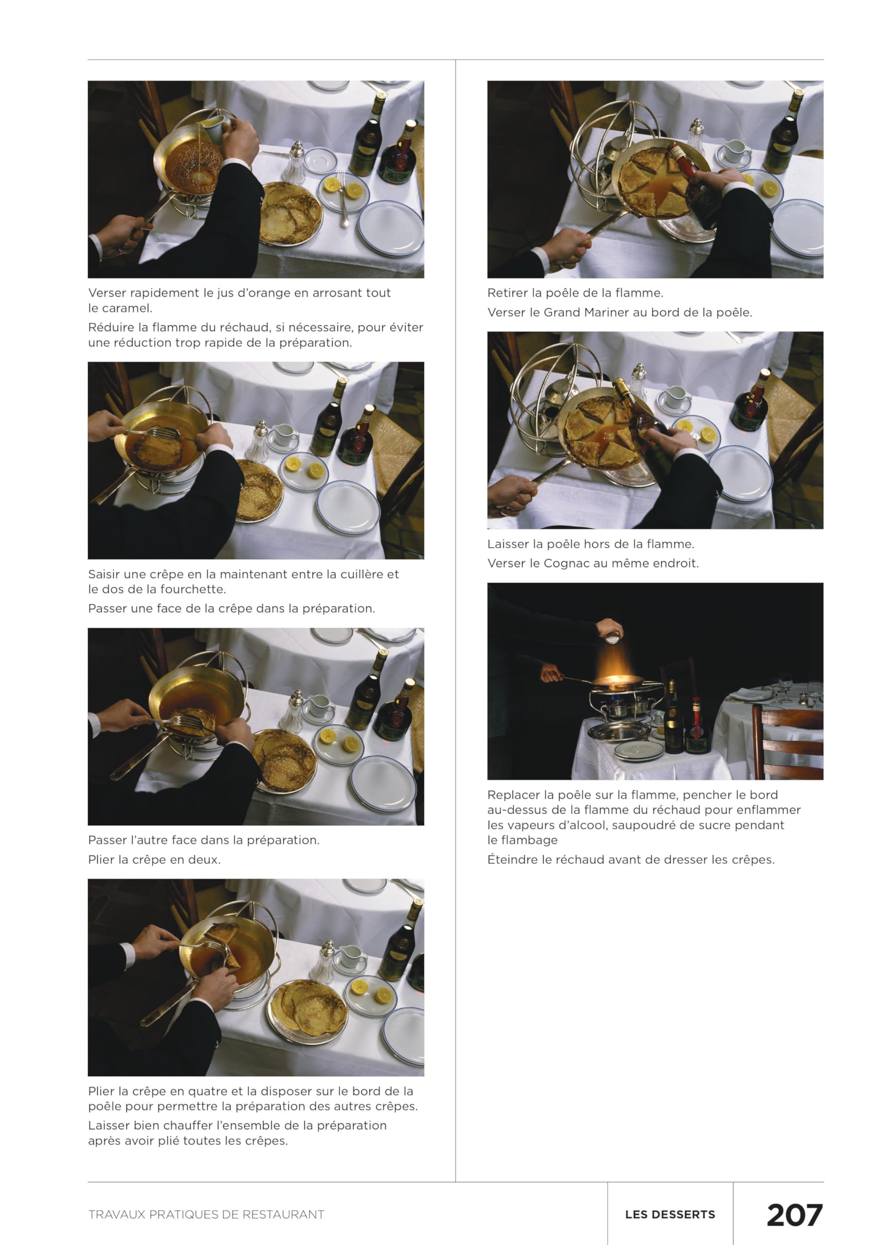 Travaux pratiques de restaurant: Toutes les techniques classiques du service en salle illustrées en pas à pas