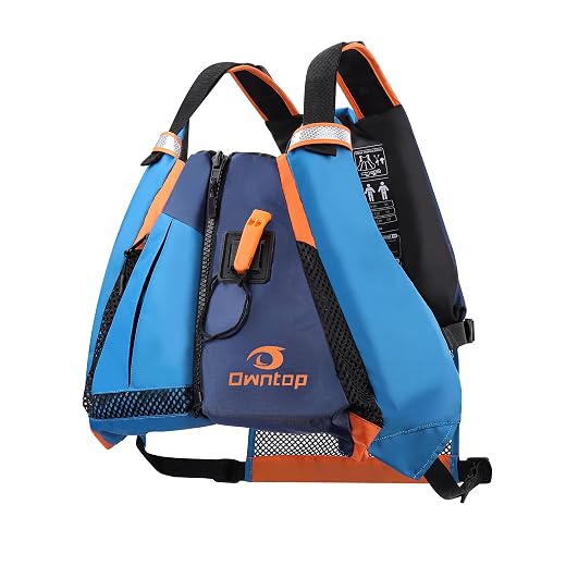 Owntop Adult Swim Vest - Adjustable Safety Strap & Premium Buoyancy for Paddle Sports, Kayaking, Canoeing, Boating