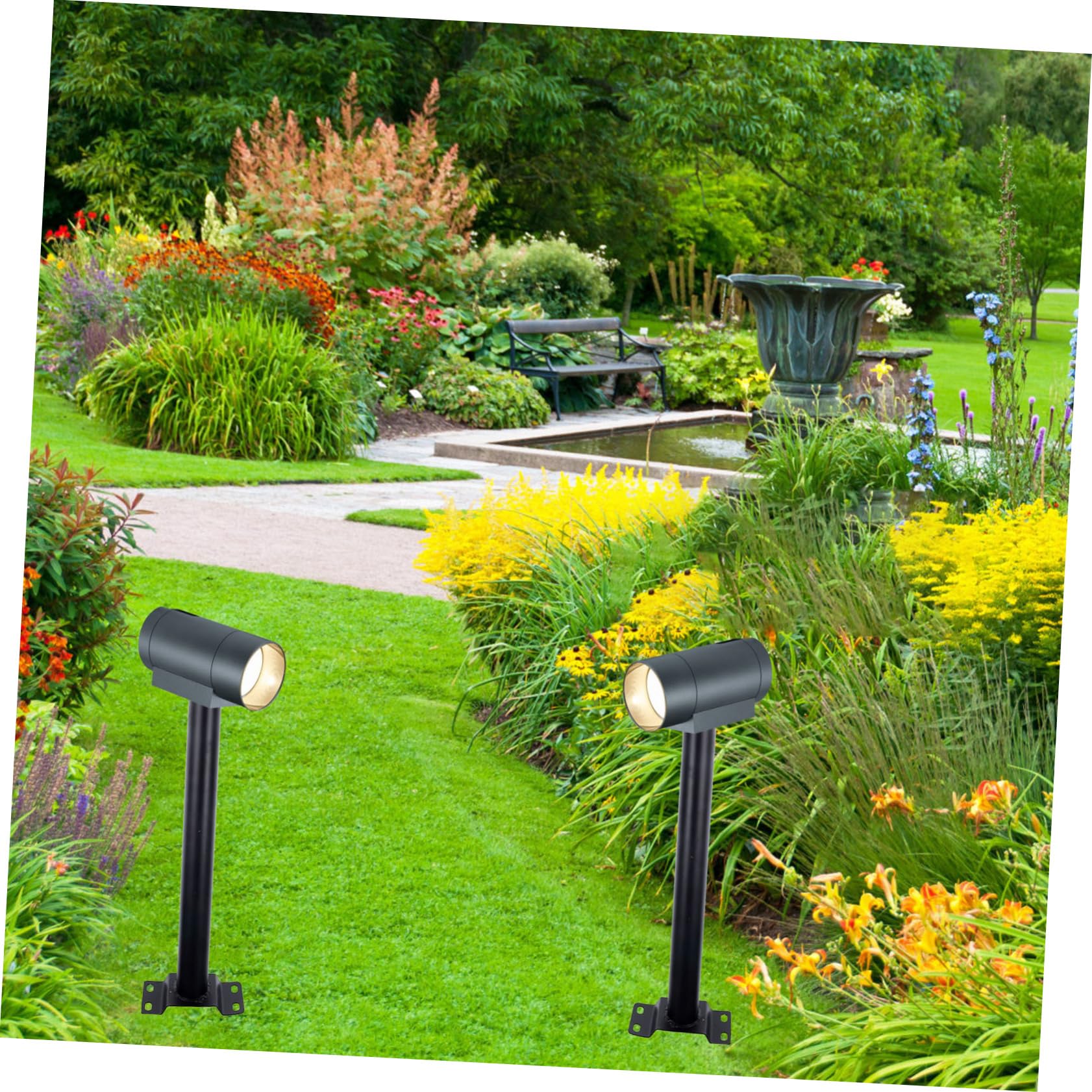 HOMSFOU Solar Street Light Bracket Mount Outdoor Light Pole Corrosion Resistance Random Color