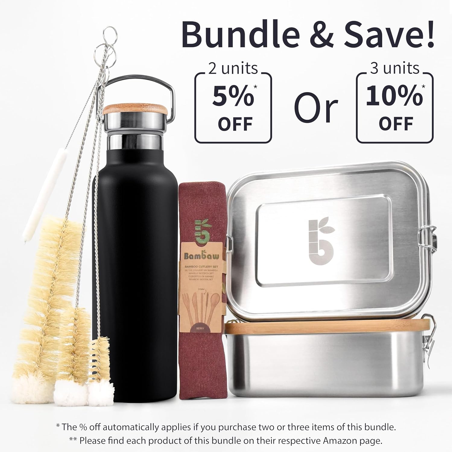 Bambaw Insulated Water Bottle 16 oz, Black Water Bottle, Stainless Steel Water Bottle, Dishwasher Safe Water Bottle, Travel Water Bottle No Straw, Metal Water Bottle – Jet Black - Image 8