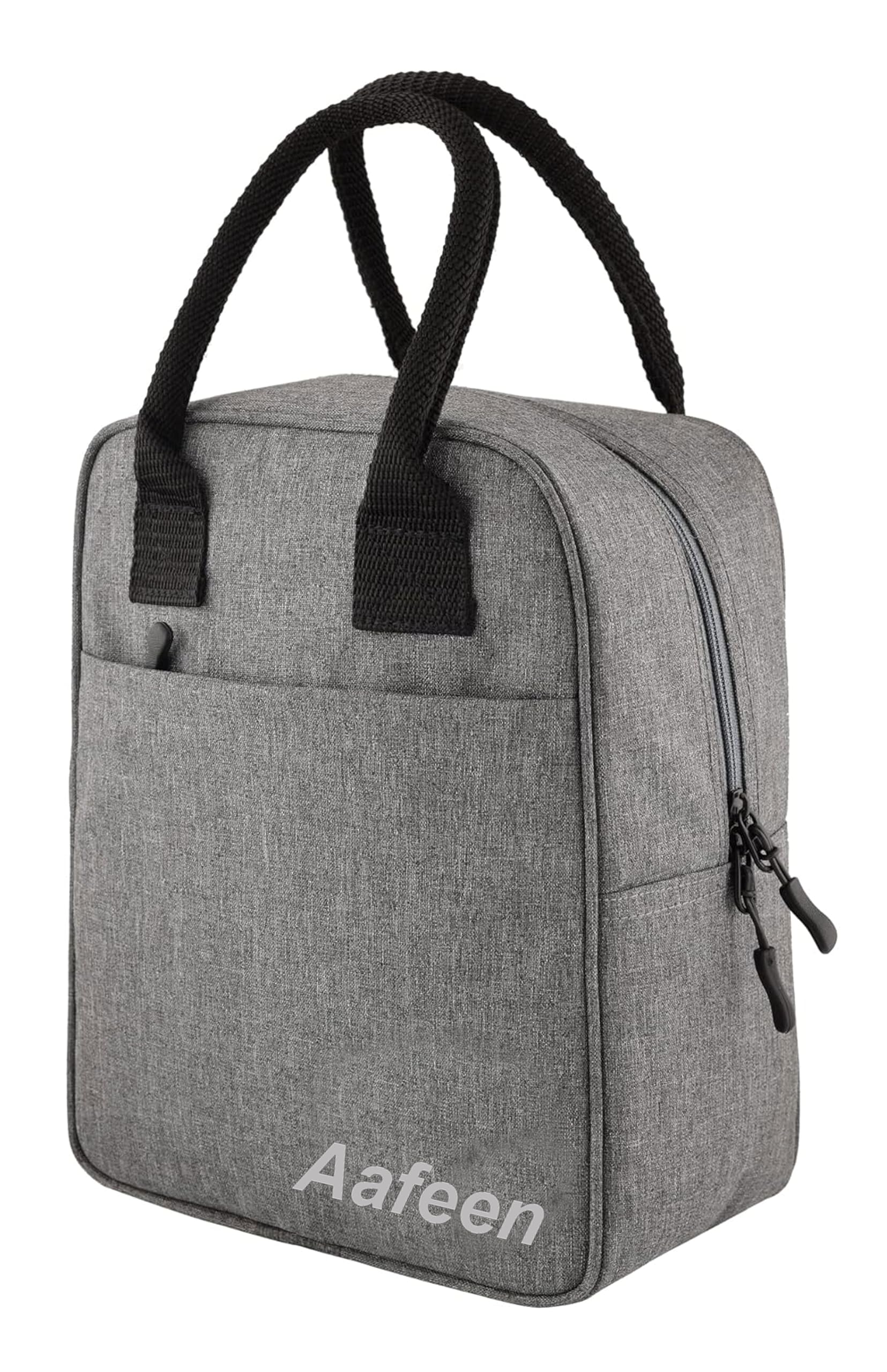 Aafeen Polyester Insulated Lunch Bags Tiffin Storage for Women Men Work, Student, Kids To School Waterproof Lunch Bag (Grey) (B0BMQPGV33) Amazon Price History, Amazon Price Tracker