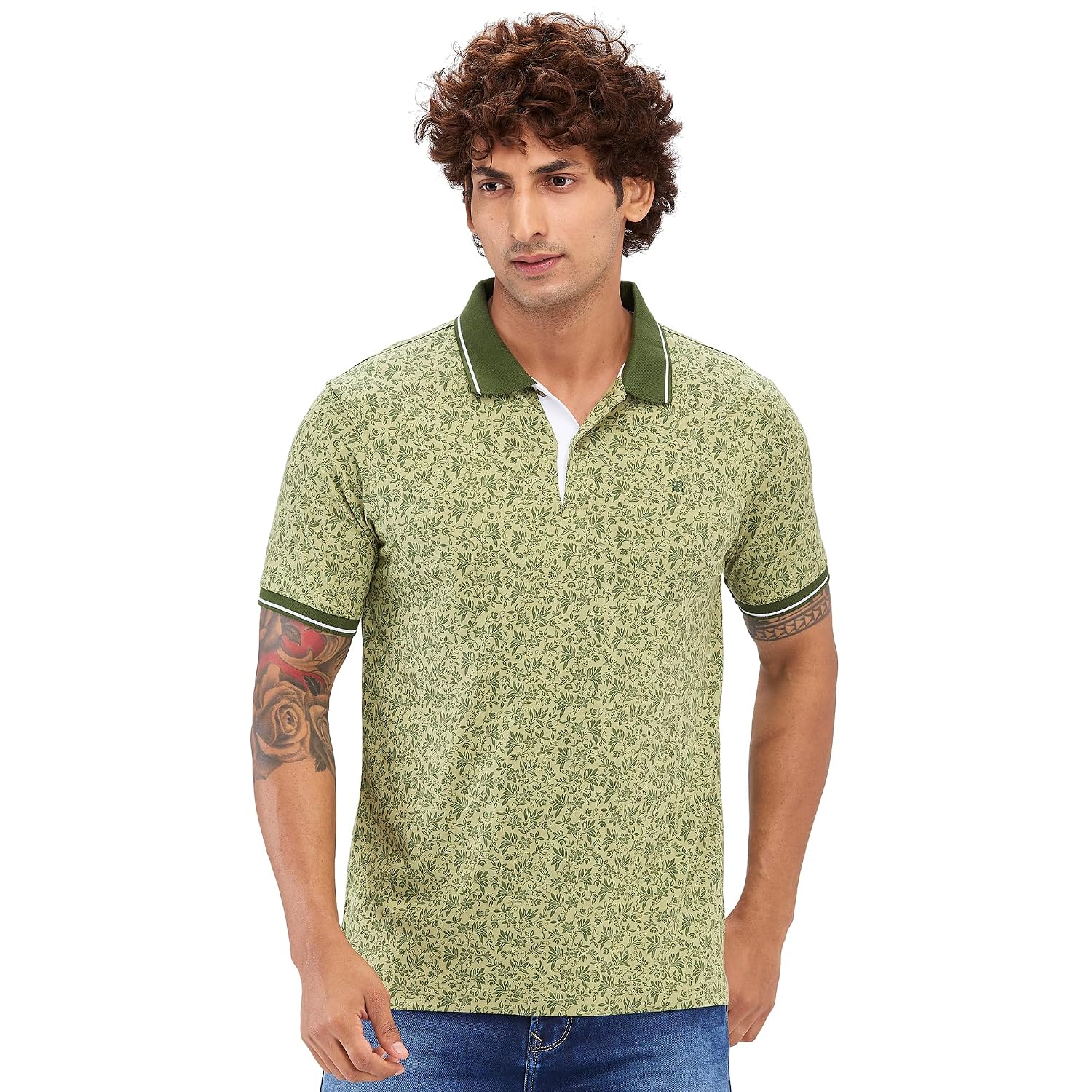 Raymond Men's Modern Fit Print Pattern Pure Cotton Half Sleeve Polo Casual T-Shirt - Review, Price and Buying Guide