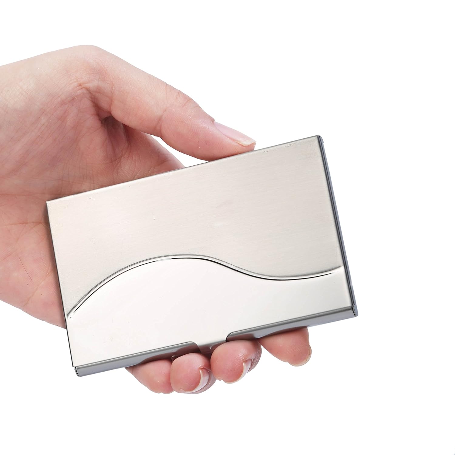 UBaymax Slim Business Card Holder Business Card Case Stainless Steel