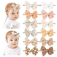 Vista 1 de Niceye Lazos y Diademas para Bebé Niña, Cintas Elásticas de Nailon para el Cabello para Recién Nacidos, Bebés, Niños Pequeños - Accesorios