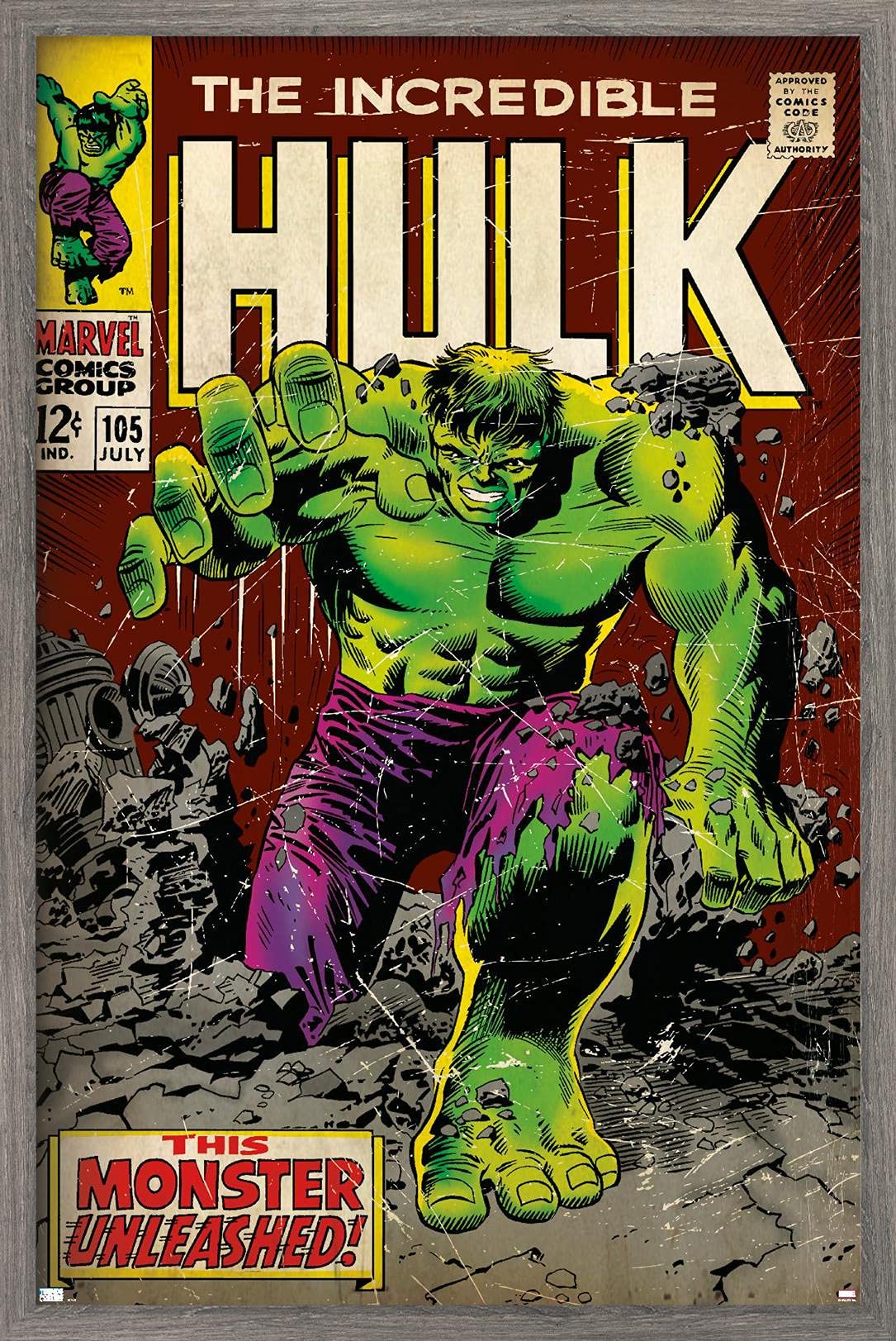 Amazon.com: Trends International Marvel Comics Hulk - Incredible