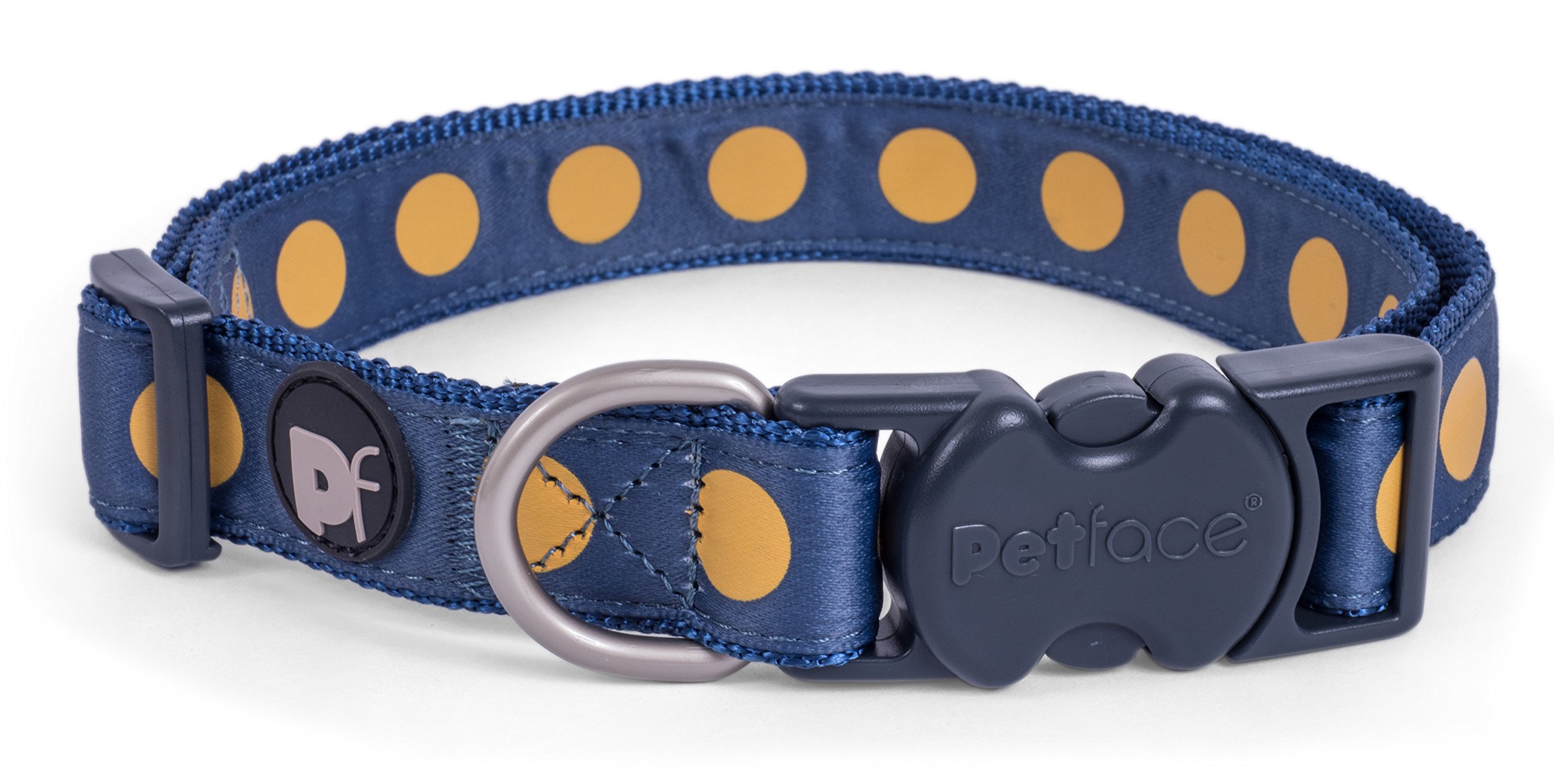 Petface Ocra Bold Spot Dog Collar, X-Small, Extra Small