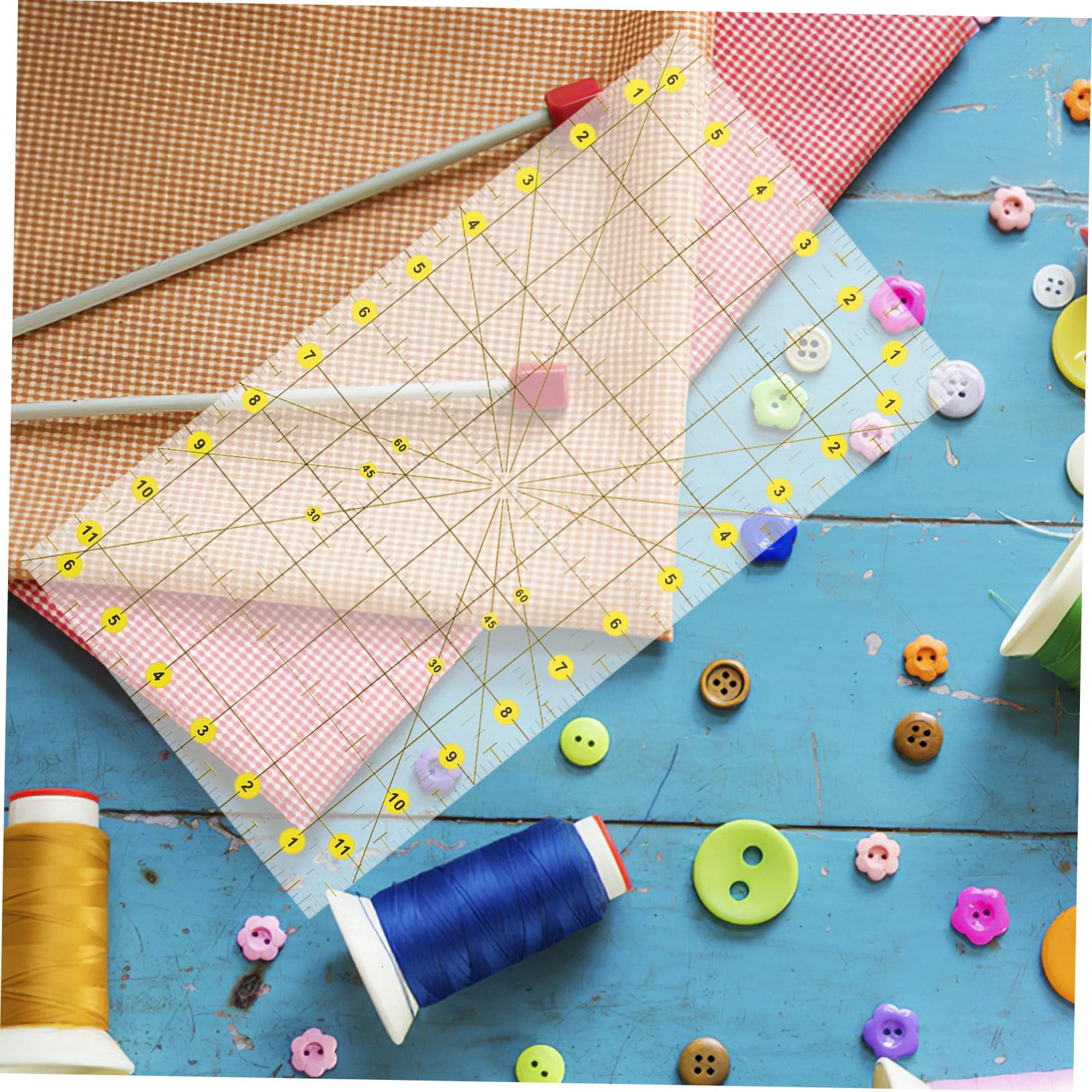 Durchsichtiges Pvc Patchwork Lineal zum Nähen und Zuschneiden