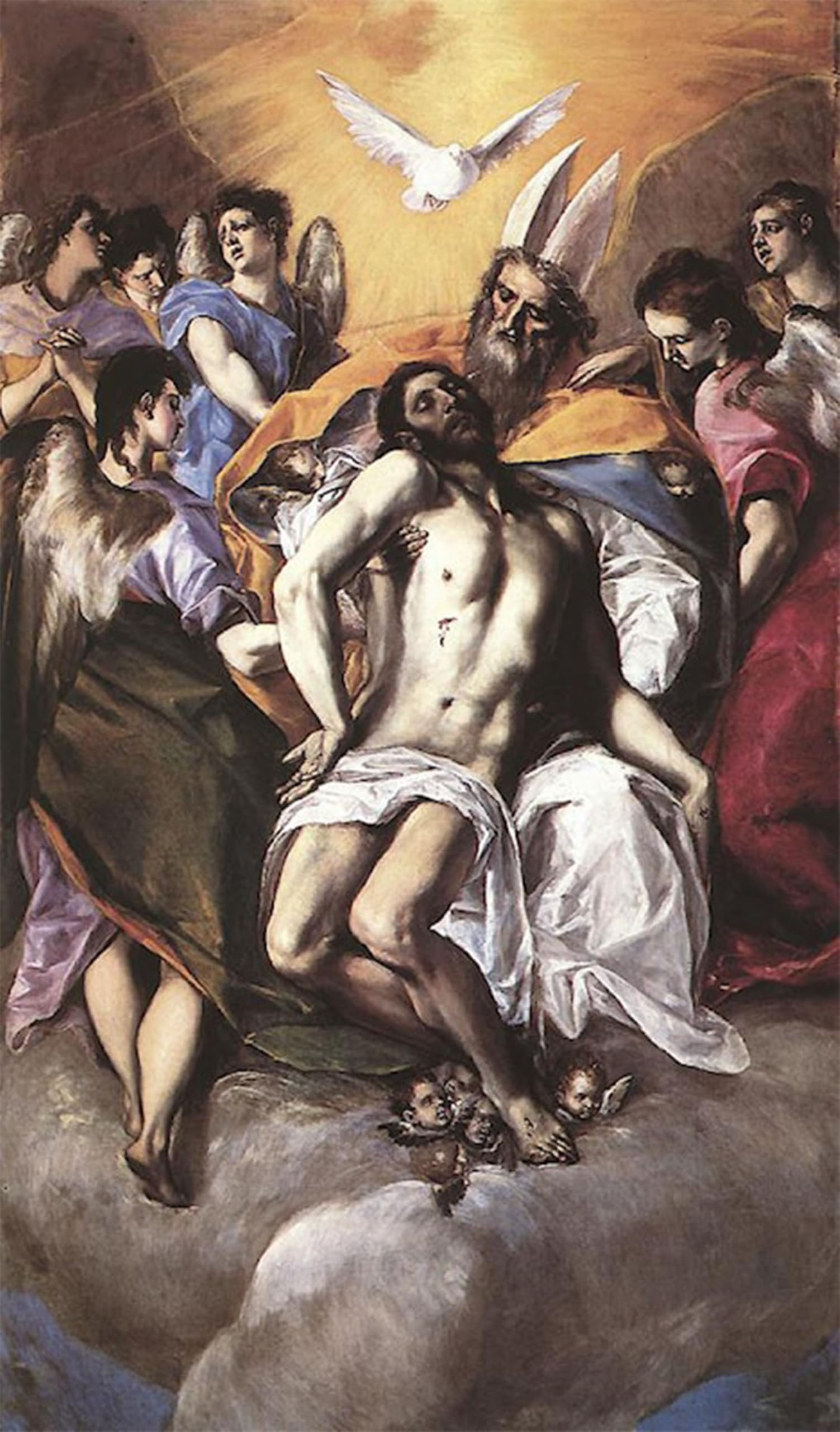 POSTERIIk Vintage Classic Picture Landscape Artwork The Holy El Greco Portrait Canvas Painting for Office Home Decor 60x90cm