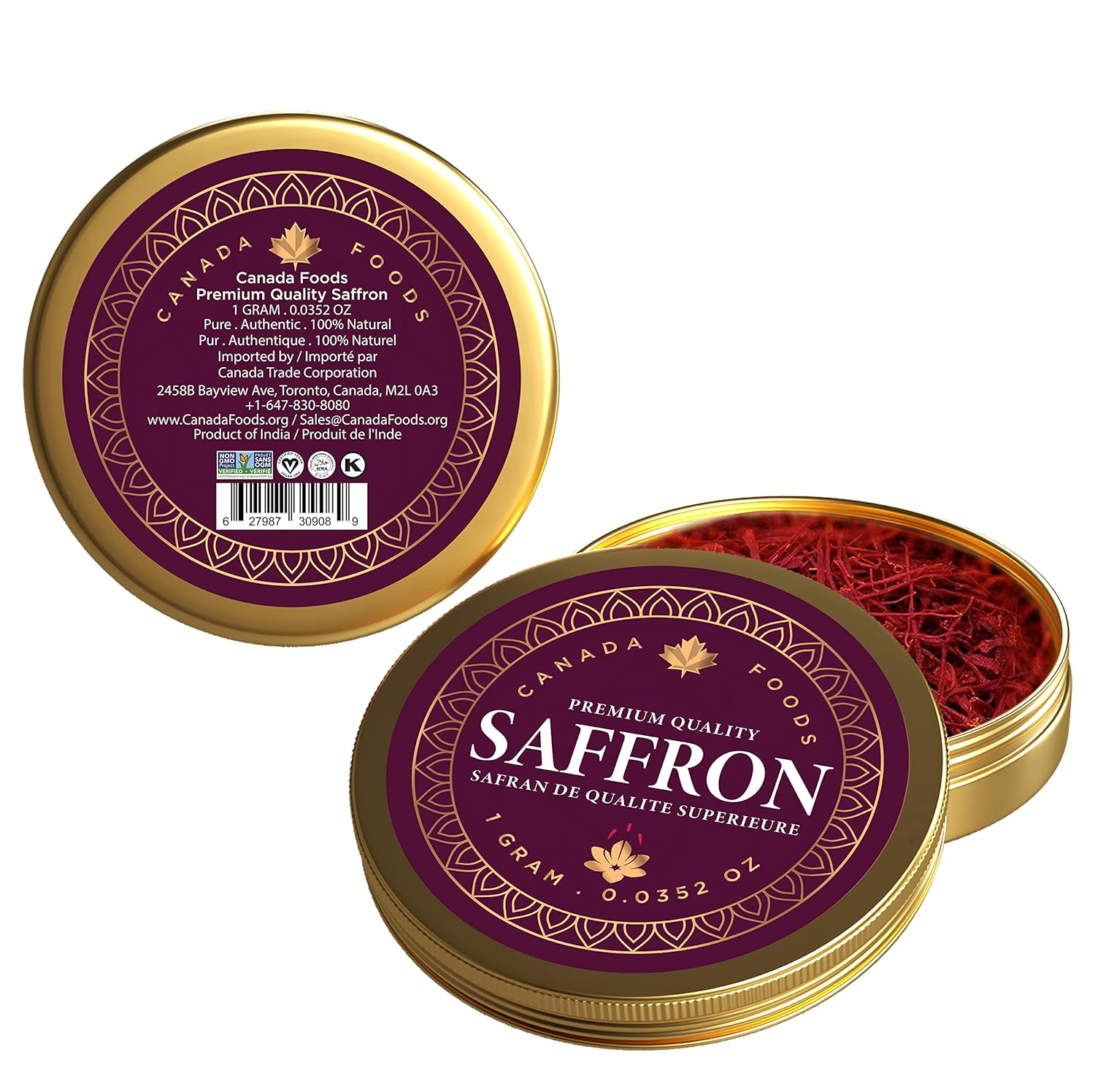 Canada Foods' Premium Quality Saffron Saffron Threads