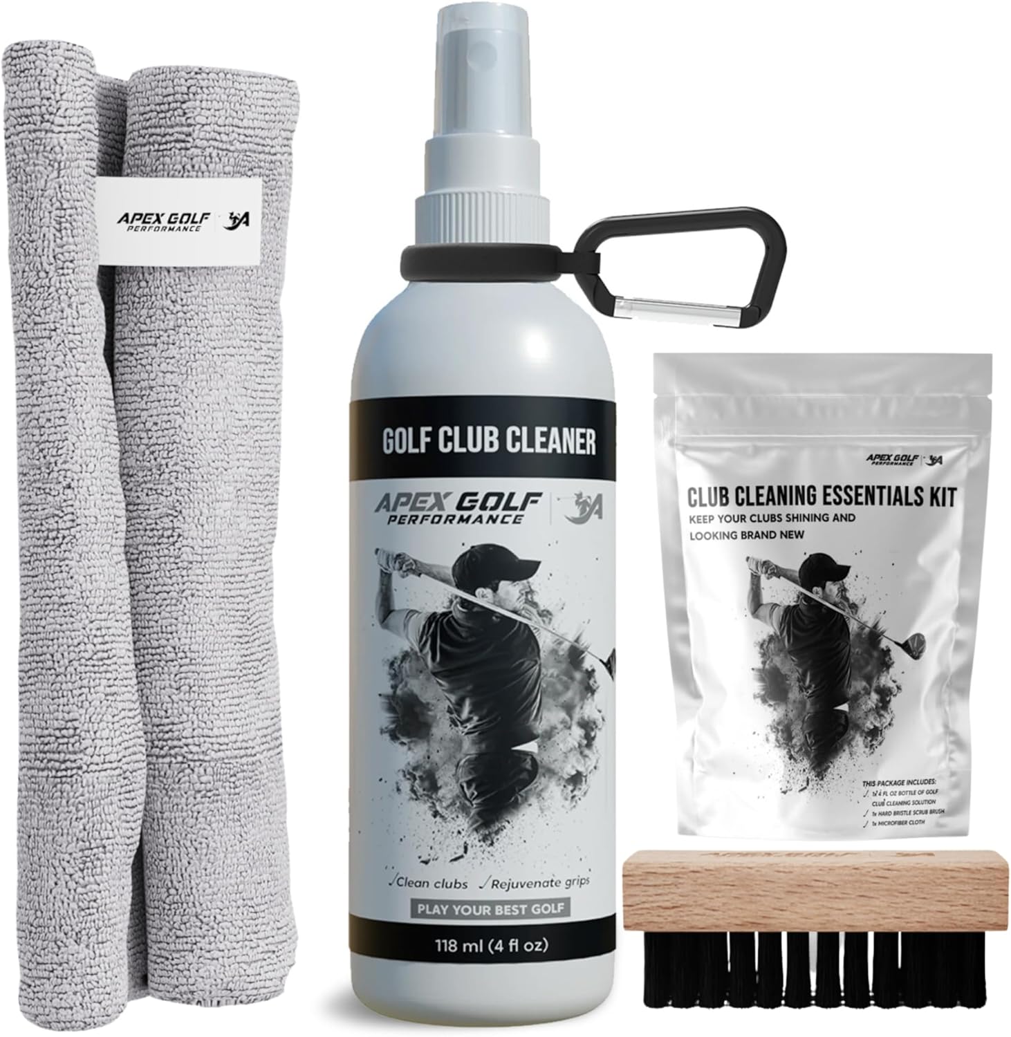 Golf Club Brush Golf Cleaning Kit Review | Golf Accessories Golf Club Cleaner with Golf Club Brush Golf Cleaning Kit Golf Club Brush Groove Cleaner/Golf Club Cleaner Brush. Golf Iron Cleaner/Club Cleaner - Golf Stocking Stuffers, Golf Eraser