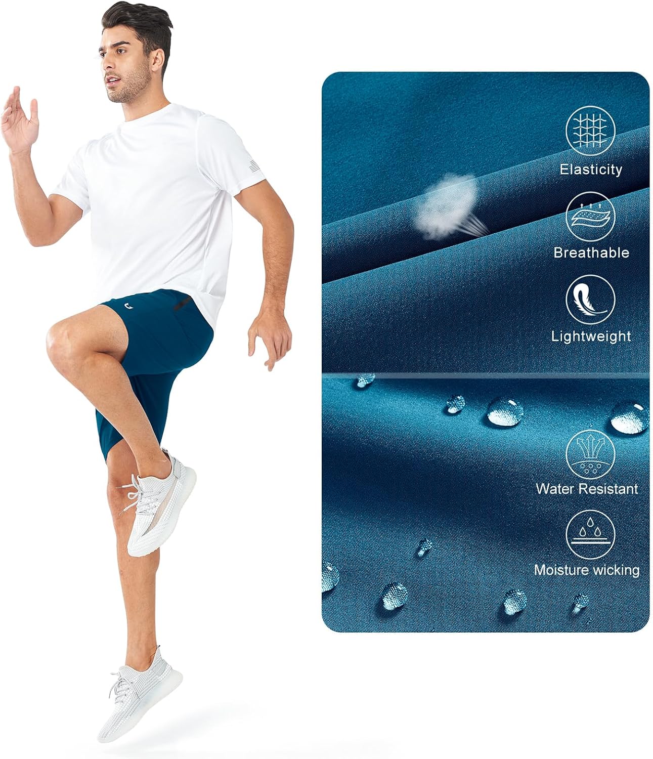 NORTHYARD Men's Athletic Running Shorts Quick Dry Workout Shorts Lightweight Sports Gym Basketball 7"/ 9"/ 5" Tennis Hiking - Image 5