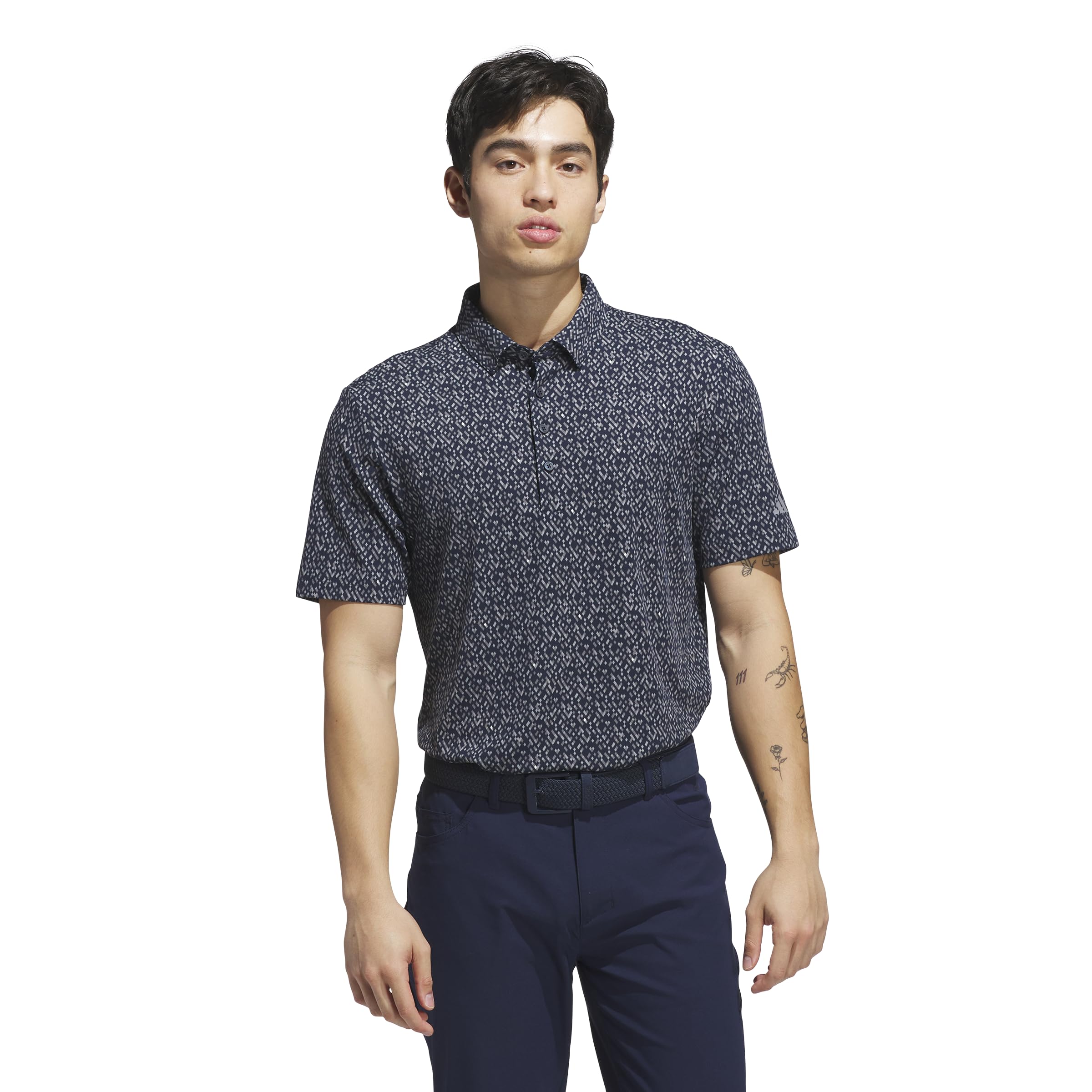 

                                                    adidas Men's Ultimate365 Micro Argyle Polo Shirt, 