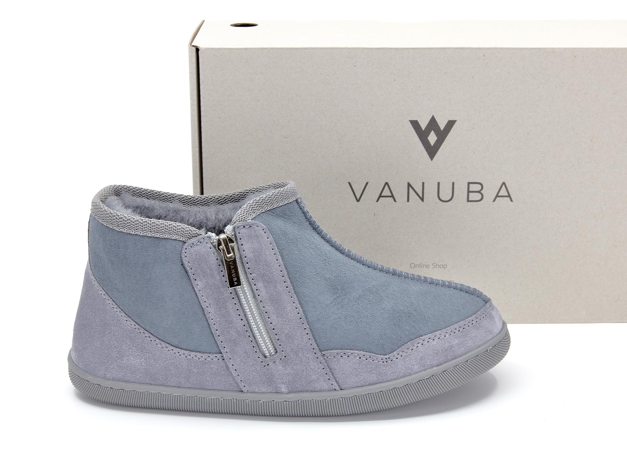 Vanuba Handgemacht Lammfell Warme Hausschuhe Damen Winter Kuschel Pantoffeln Damen Geschlossen Hüttenschuhe Damen Hausschuhe