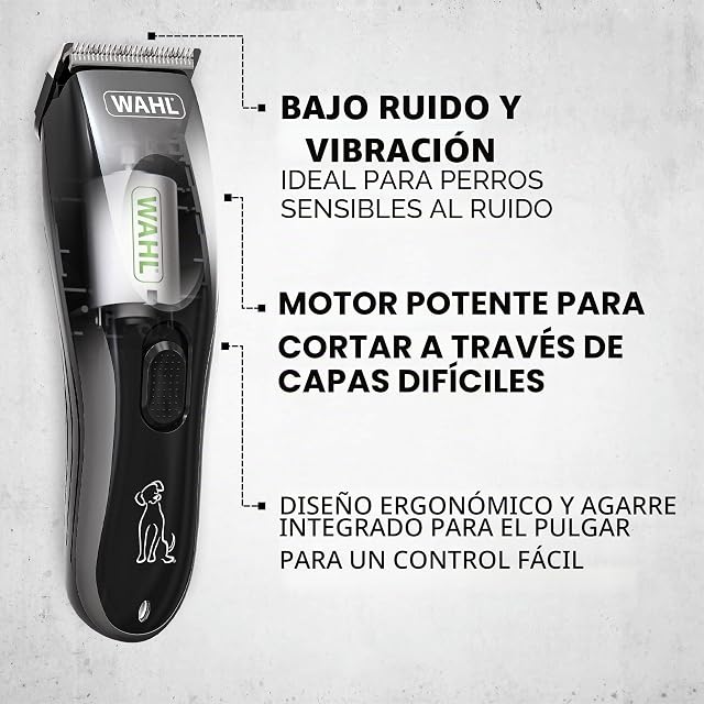 Foto 2 de 6 de Wahl Kit de cortapelos recargable para mascotas, cortaúñas para perros, kit de aseo inalámbrico para perros