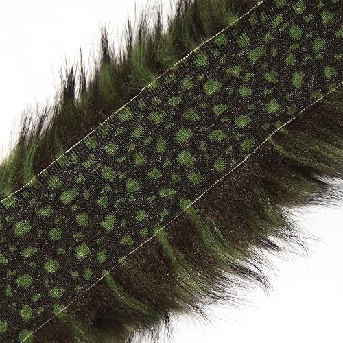 Miniatura 4 de Rollo de piel sintética lanuda  Tela acrílica de 3.0 in x 70.9 in (3.0 in x 70.9 in)  Material similar a la piel artificial  Utiliza piezas de piel