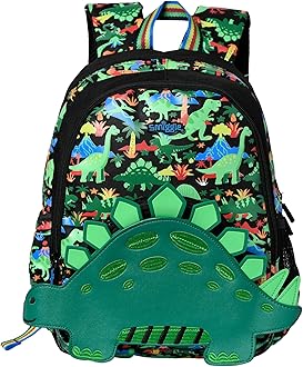 Toys Uncle SMIGGLE Movin' Junior Id Backpack (3D Dino Green)