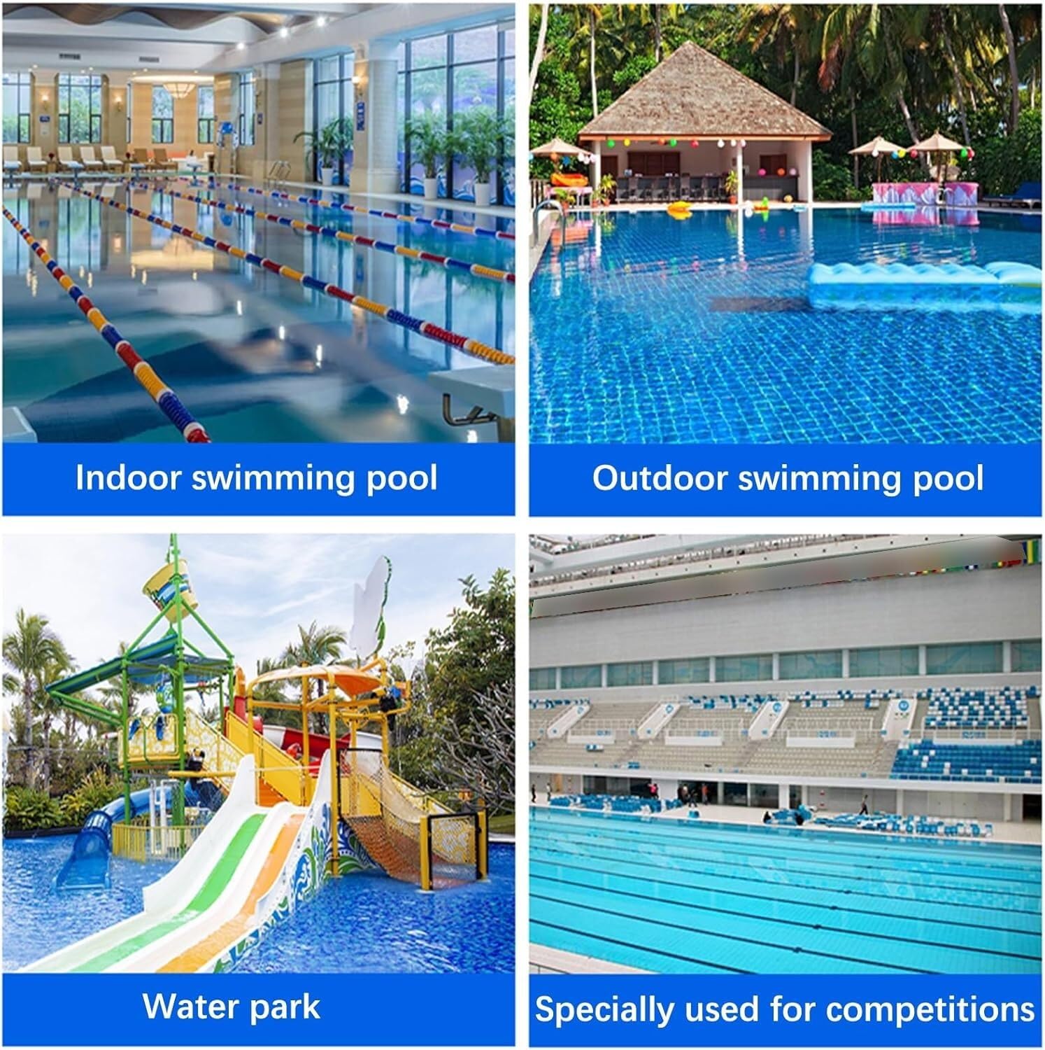 Professal Kit divisorio per piscina, corda galleggiante per spiagge e Waterpar (6 cm) – perfetto per allenamento di nuoto e cetit in piscina