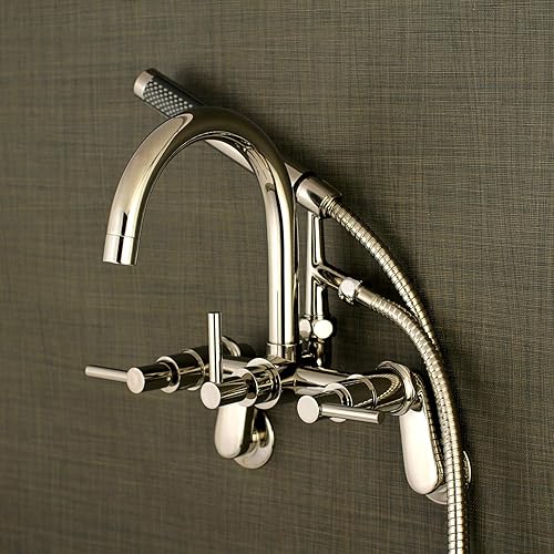 Miniatura 6 de Kingston Brass AE8156DL Concord Clawfoot - Grifo para bañera (níquel pulido)