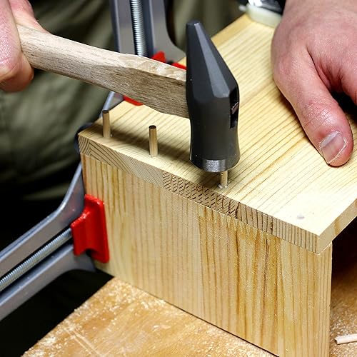 Miniatura 4 de KAKURI Martillo pequeño de 7 onzas, martillo carpintero japonés para carpintería y manualidades, acero al carbono japonés resistente, cabeza redonda