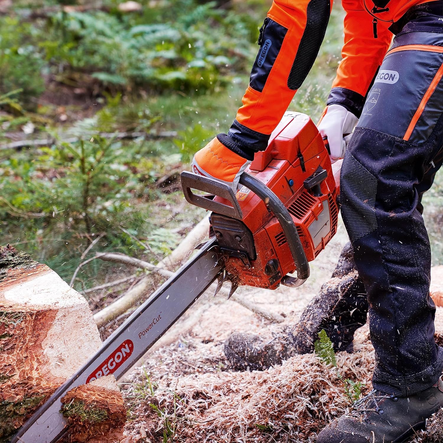 Oregon 95TXL SpeedCut - Chaîne de Tronçonneuse pour Guide-Chaîne de 18" (45 cm), 72 Maillons d'Entraînement, Compatible avec Dolmar, Ryobi, Husqvarna, Efco et autres