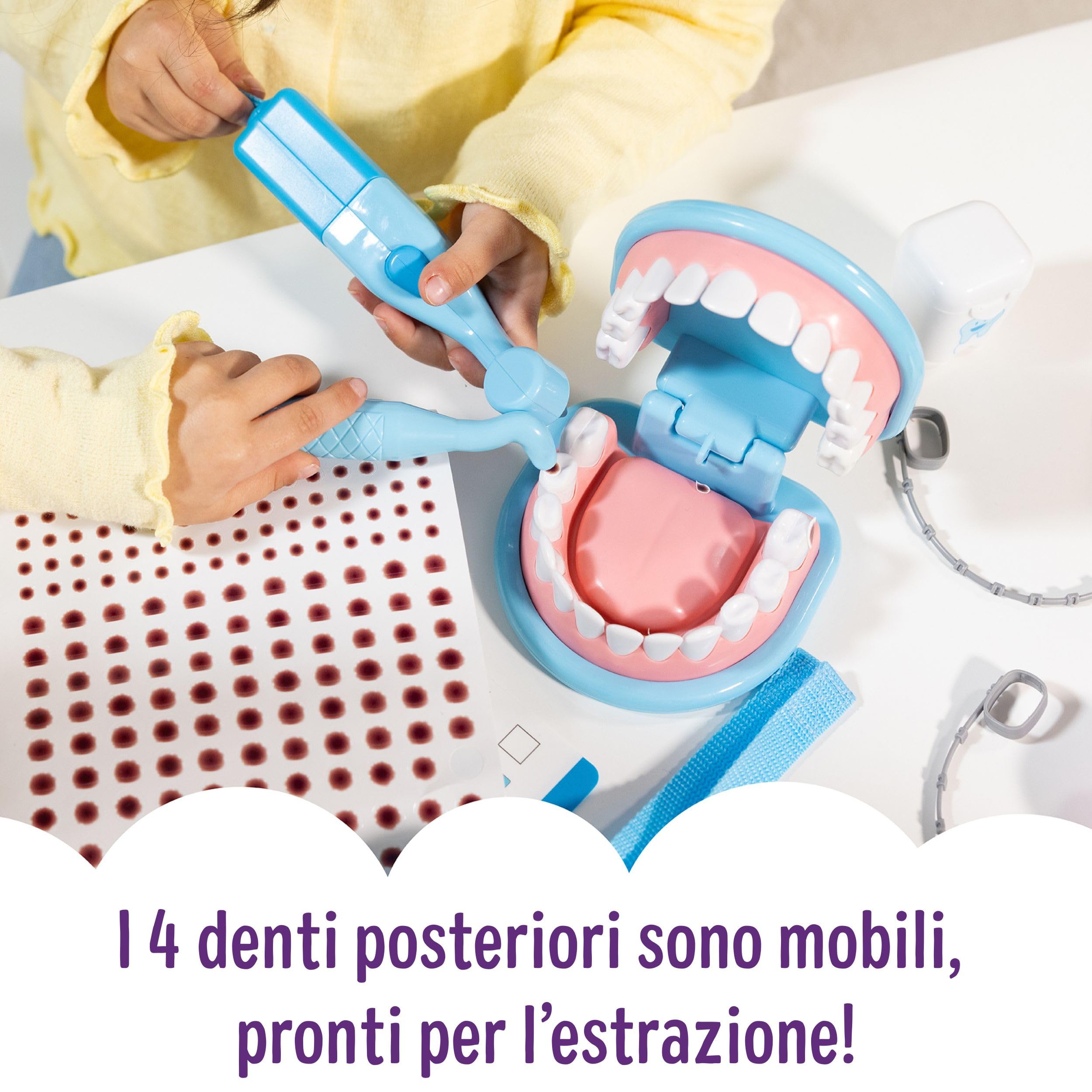 Melissa & Doug Set Per Piccoli Dentisti - Gioco Dentista con Attrezzi, Valigetta Medico, Giocattolo Educativo, Giochi di Imitazione Montessori, Regalo per Bambini e Bambine, 3+ Anni