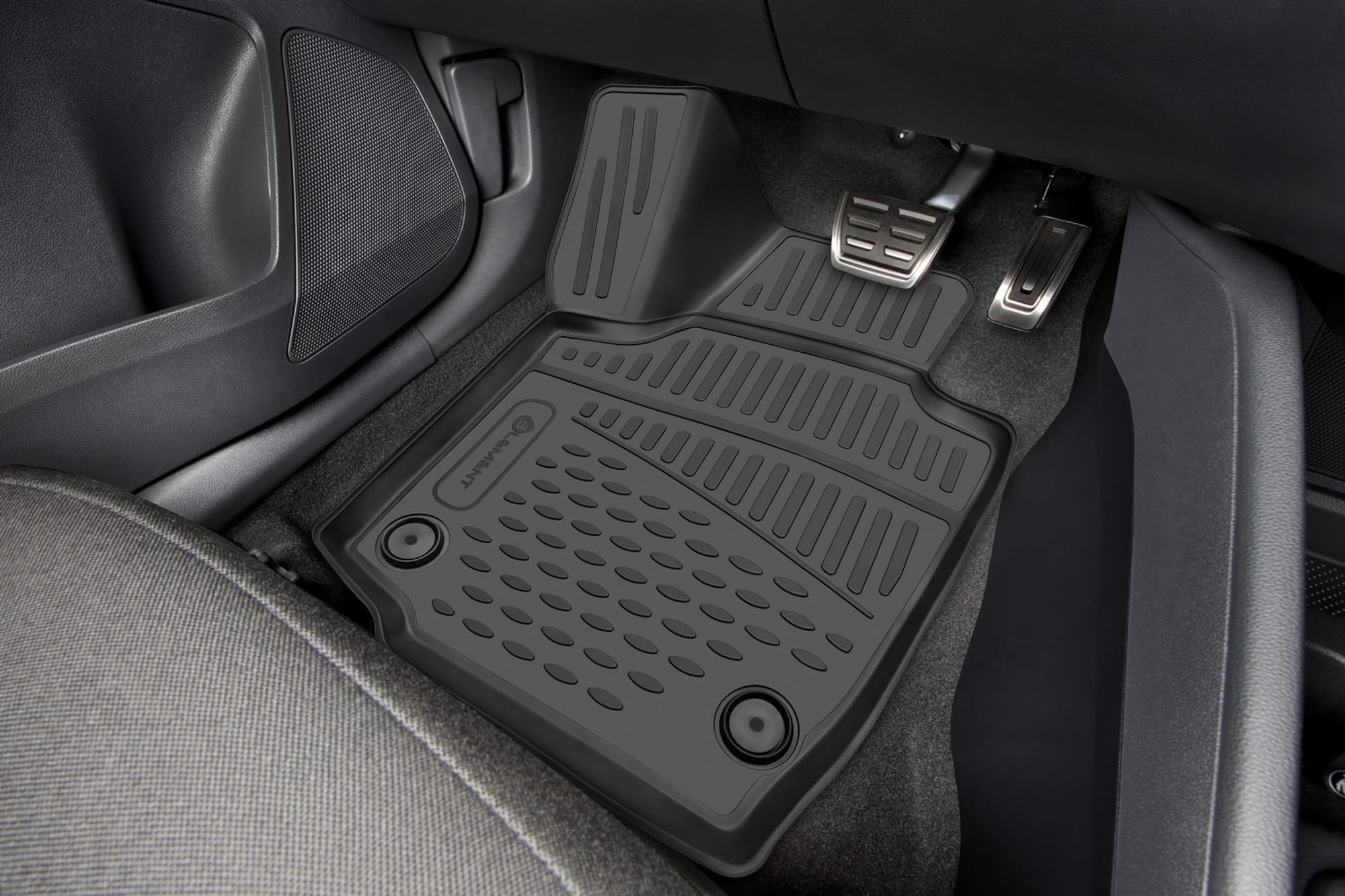 ad Tuning fm17002 vestibilità Tappetini in Gomma (5 Pezzi), Nero