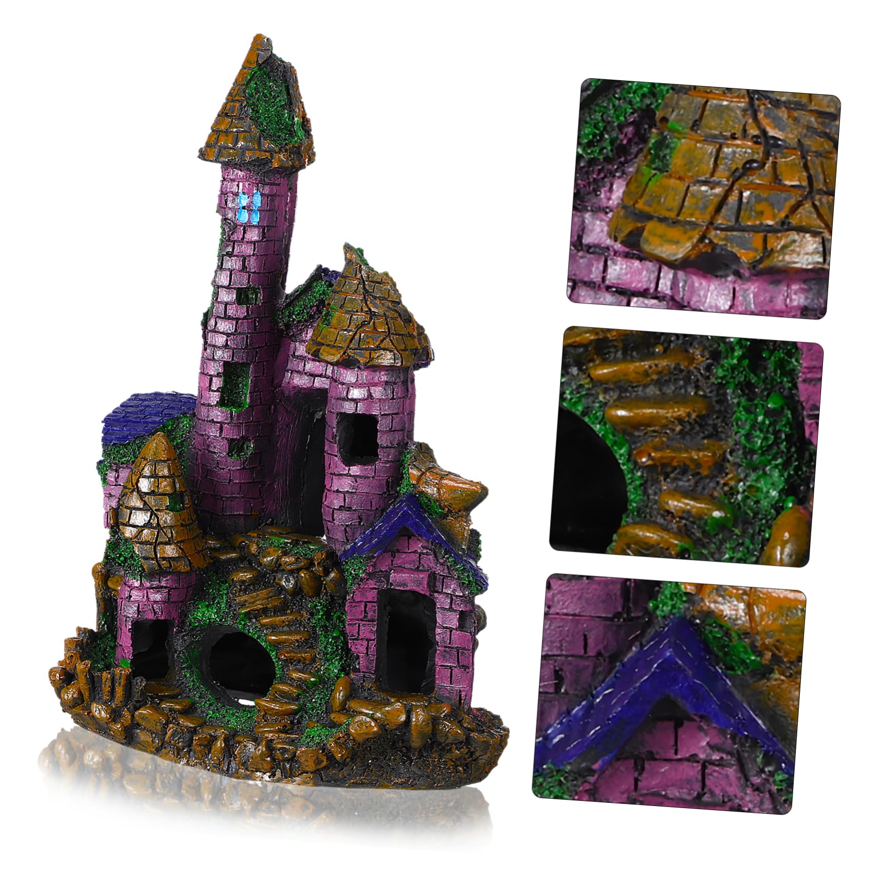 OUNONA Décoration de Résine pour Aquarium Ornement Aquatique Unique Médiéval pour Réservoirs de Poissons pour Halloween Autres Décors