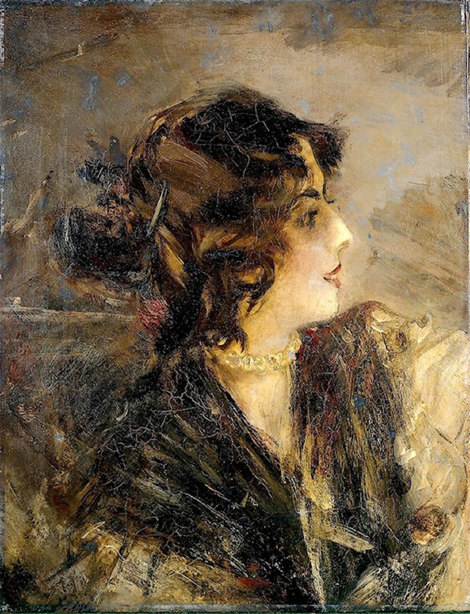 SERENDIPITP Aesthetic Poster Photo Wall Print Retro Picture Portrait of Anita De La Ferie 'the Spanish Dancer' by Boldini Modern Wall Artwork for Home Decor 60x90cm