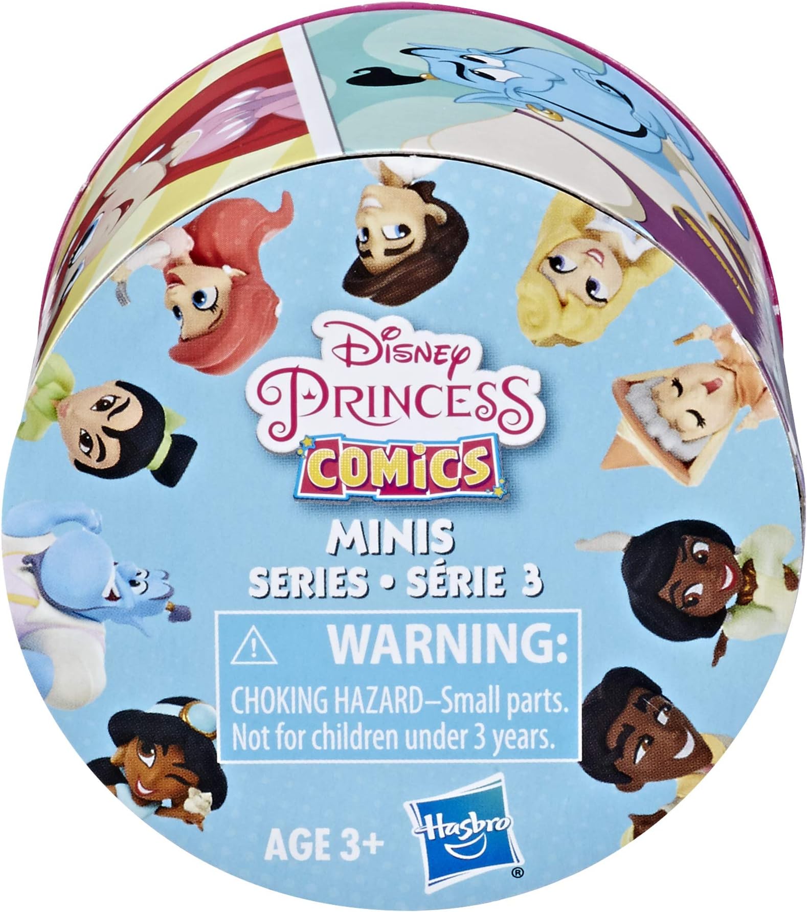 Disney Princess Comics 2-Inch Collectible Dolls, Doll Surprise Blind Box With Disney Princess Characters, Series 3- One Assorted Doll