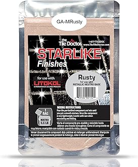 The Tile Doctor Starlike EVO Epoxy Grout with Shimmer Additives - Glitter Grout for Tile, Grout Sealer, Tile Grout Cleaner in One - Spotlight Finishes - Rusty Metallic Collection 85 g (1-Pack)