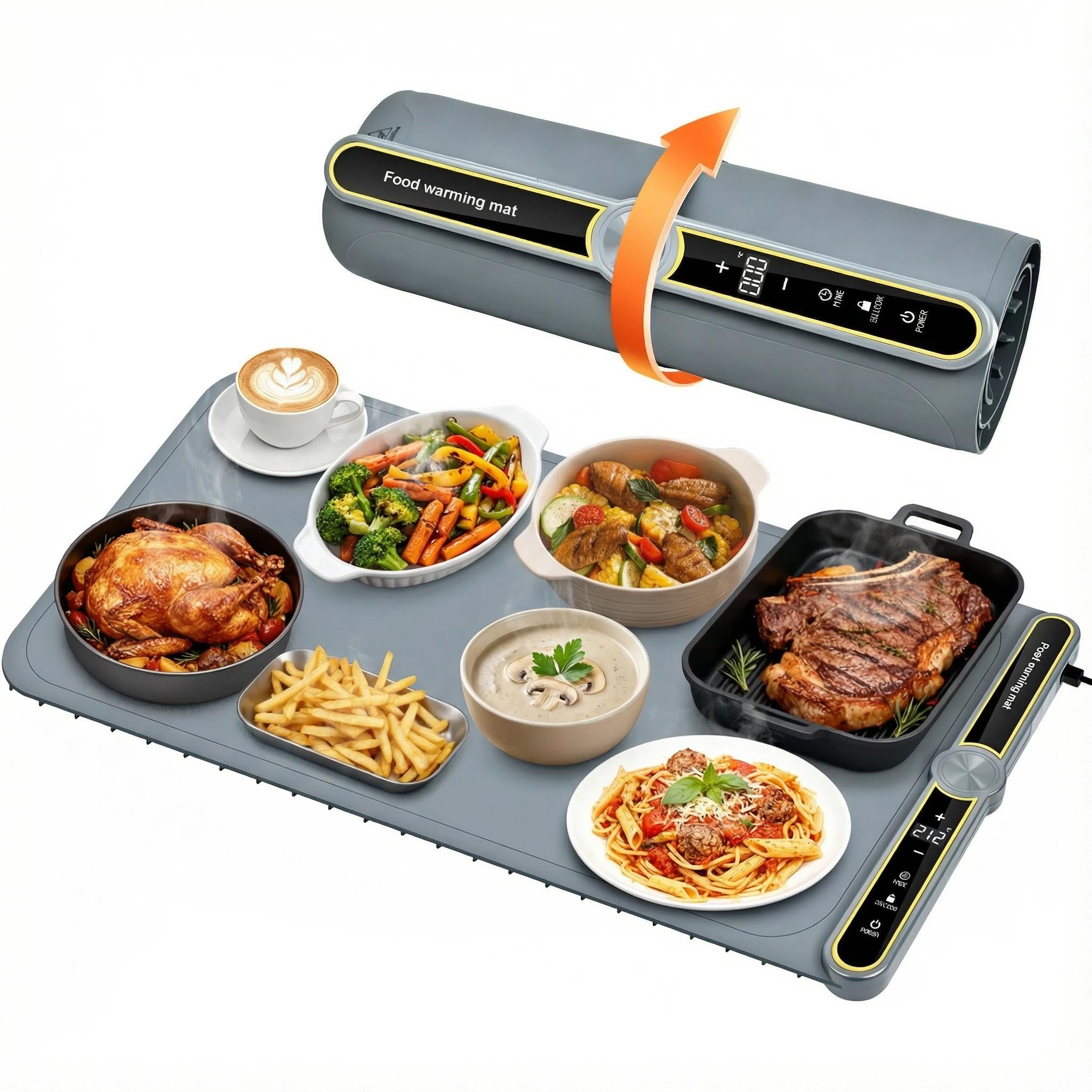 Tapis chauffant pour aliments XXL 81x38 cm avec minuterie 6h