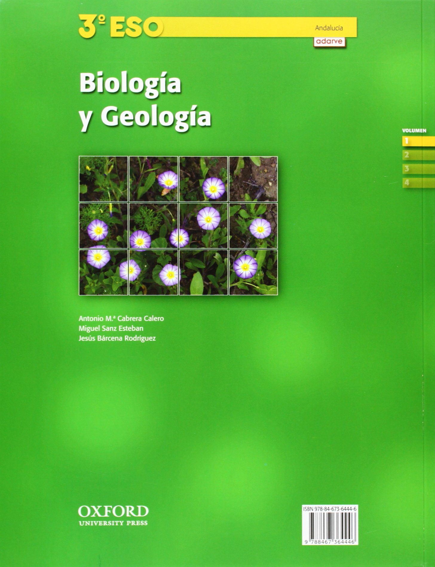 Biología y Geología 3º ESO Adarve Trimestral (Andalucía): Libro del Alumno - 9788467363111