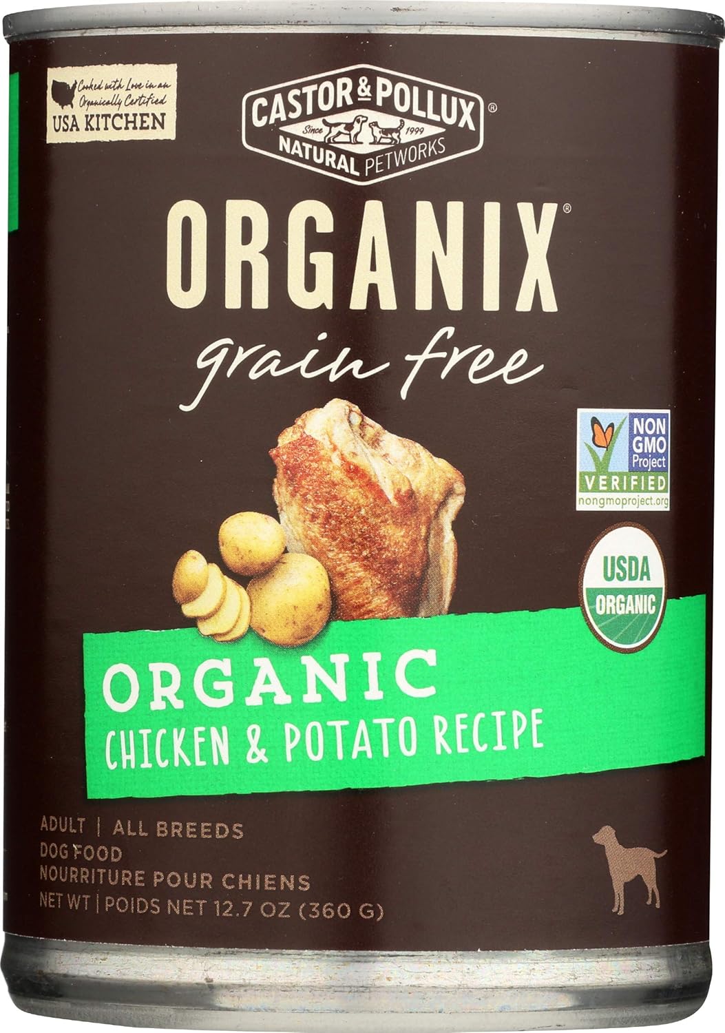 Organix, Grain Free Organic Chicken & Potato Canned Dog