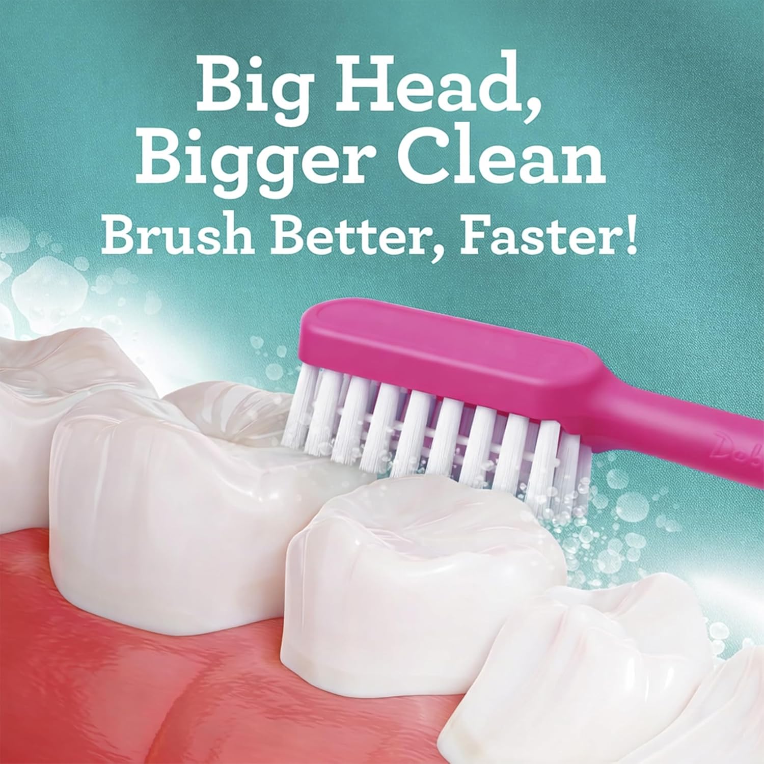 Big Mouth Manual Tooth Brush - Wide Head Soft Toothbrushes for Adults - Premium Quality Large Head Soft Bristle Toothbrush for Maximum Coverage, Designed for Ages 12 and Up, Efficient Brushing (4)