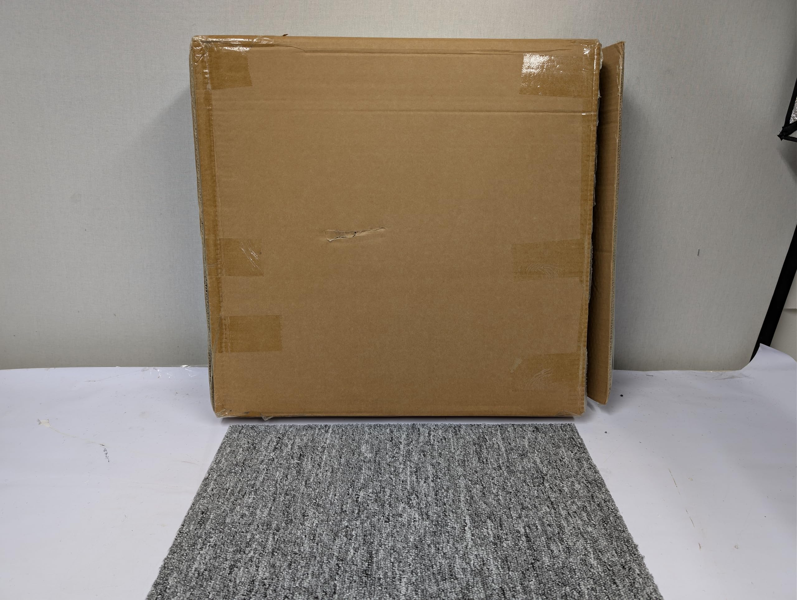 20 x Teppichfliesen 5 m² schwer für Schlafzimmer, Wohnzimmer, Büro, Premium-Bodenbeläge, Teppiche, Bodenfliesen, strapazierfähiger, rutschfester Bodenbelag, Bitumenrückseite 2025 Neu (Grau)