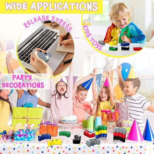 Miniatura 5 de Wettarn 12 piezas de juguetes de fiesta de videojuegos, controladores de videojuegos con forma de controlador, juguetes para el estrés, regalos de