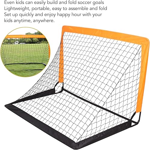 Miniatura 7 de Alomejor Portería de fútbol portátil, red de portería de fútbol para niños, juguete de portería de fútbol para playa, patio