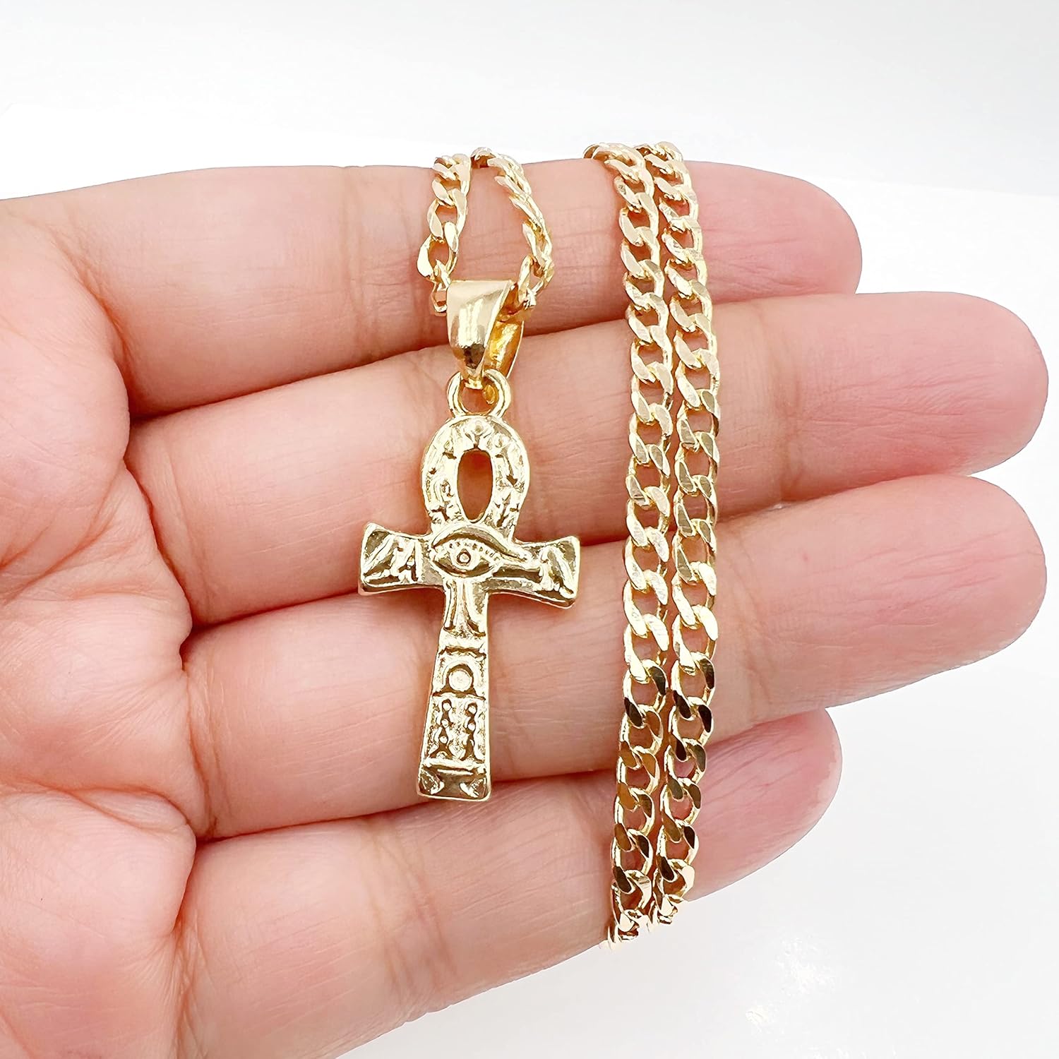 18K Gold Filled Ankh Eye of Horus Egypt Amulet Liberia Ubuy