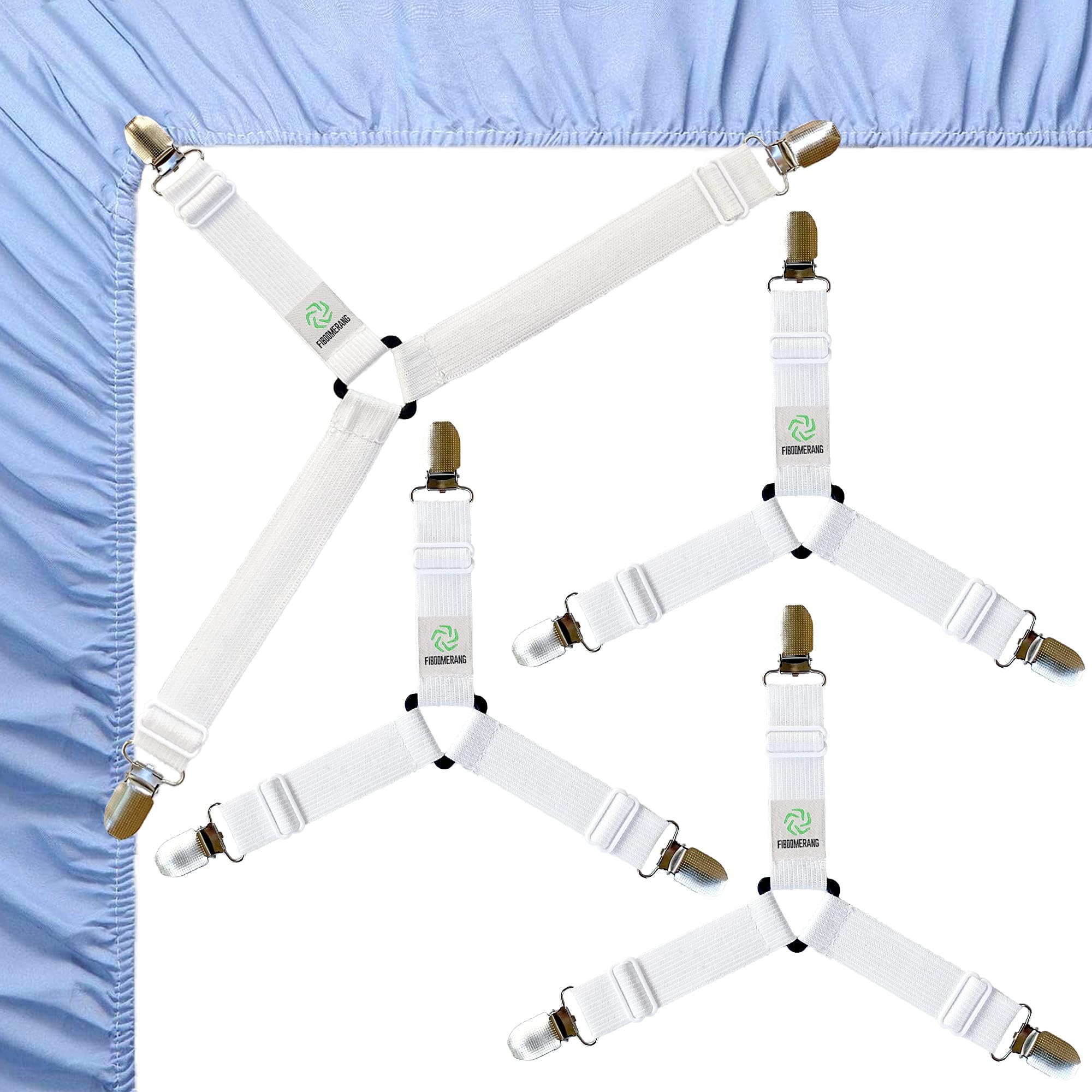 Sheet Suspenders 3-Way White