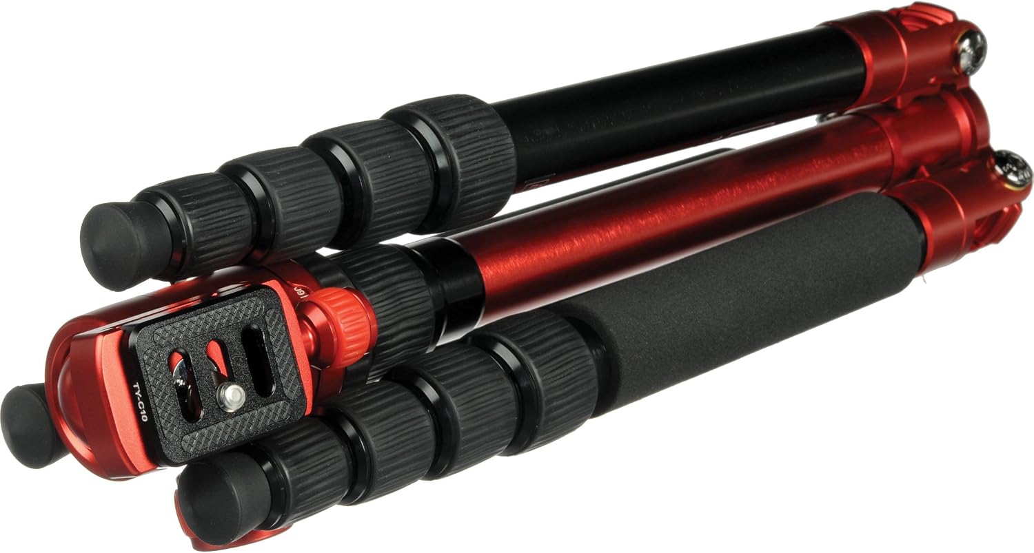 Sirui T-005X 54.5 Aluminum Alloy Tripod with C-10X Ball Head & Case (Red)