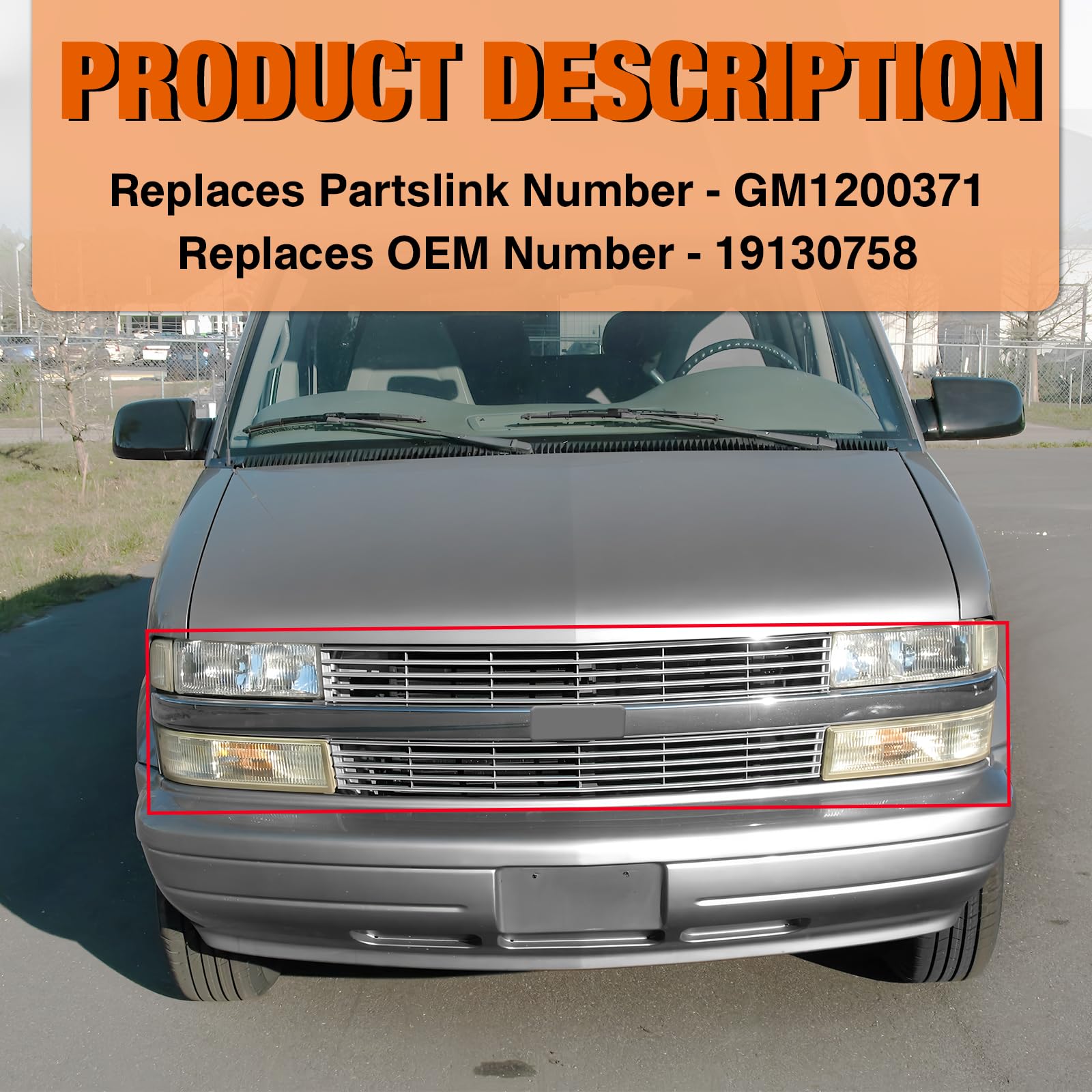 Amazon.com: CarPartsDepot Front Grille Grill w/Chrome Center Bar