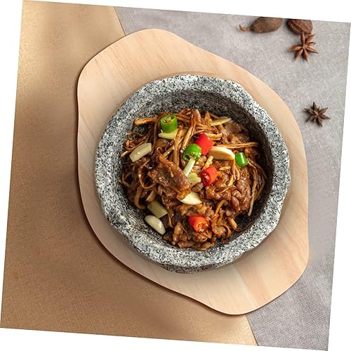 Miniatura 7 de Salvamanteles de madera redondo de madera para carne, placa base de madera, posavasos para fajita, bandeja de madera, almohadilla de olla caliente,