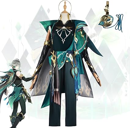 原神　アルハイゼン　コスプレ　衣装一式 ウィッグ付き Amazon.co.jp: アルハイゼン ウィッグ付き コスプレ衣装