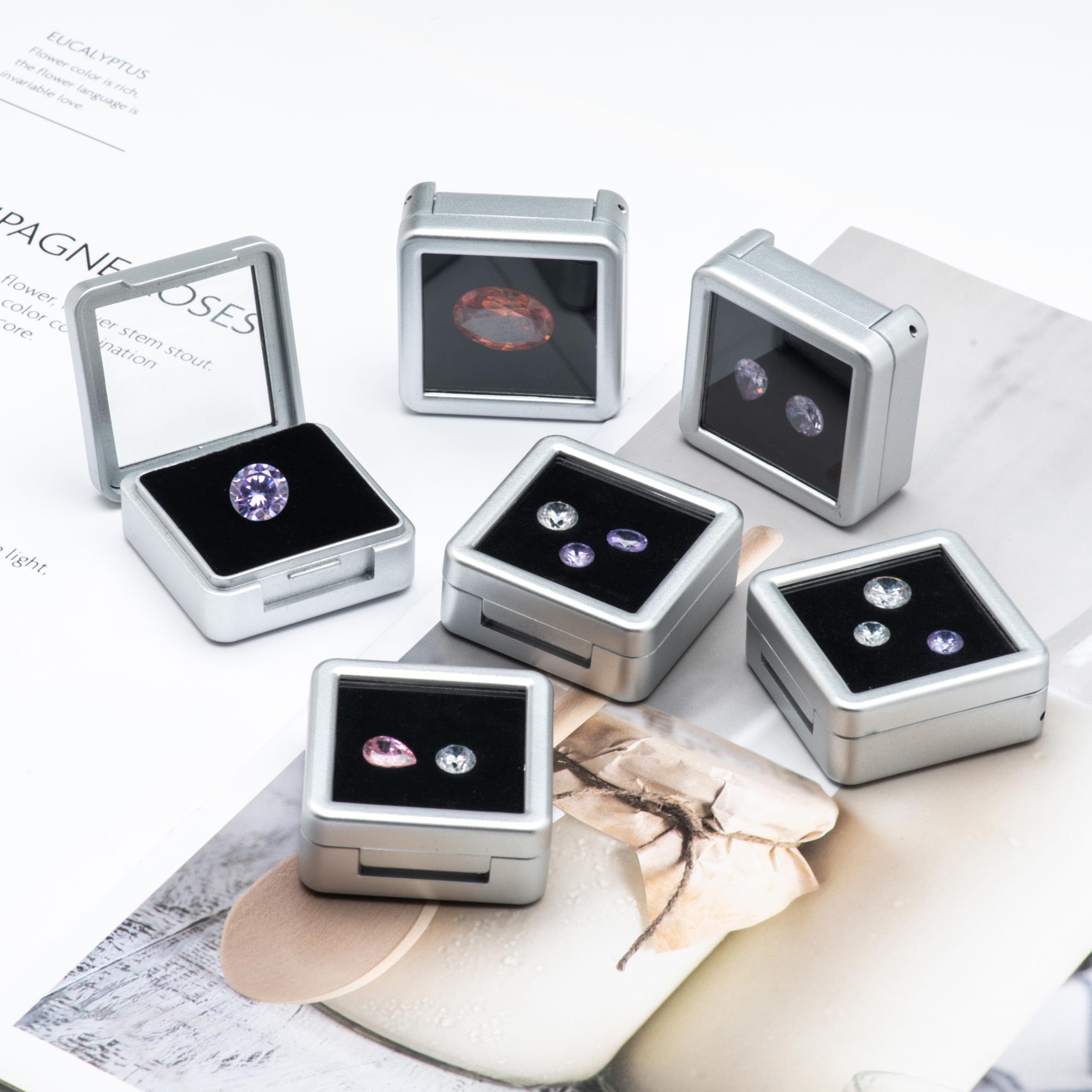 宝石用/コレクションボックス Amazon｜HEMYLU ロックコレクションディスプレイケース