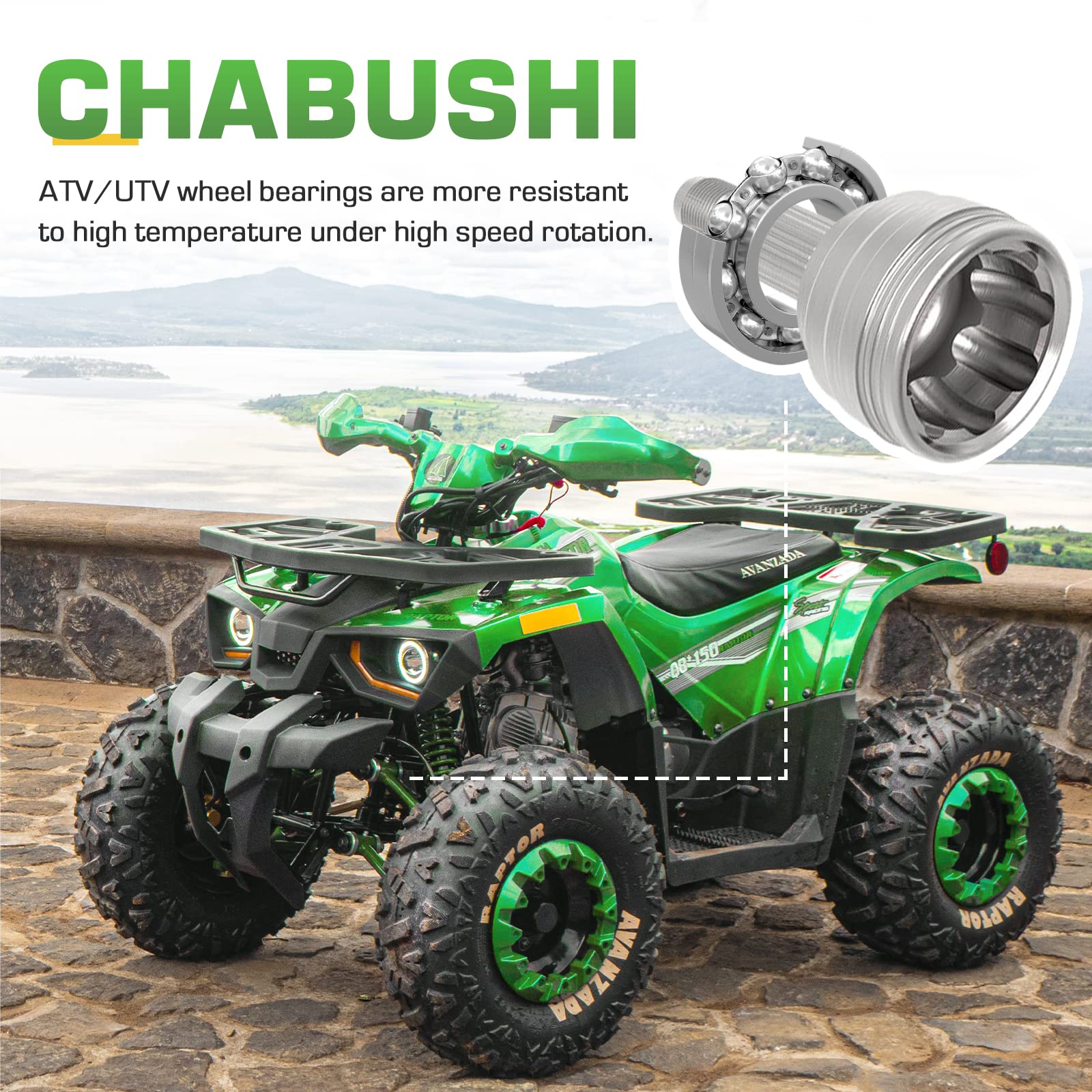NICHE Wheel Bearing Kit – Fits Arctic Cat, Can-Am, Yamaha, Honda, Polaris, Kawasaki ATV/UTV (2 Pack, 30x55x32mm)