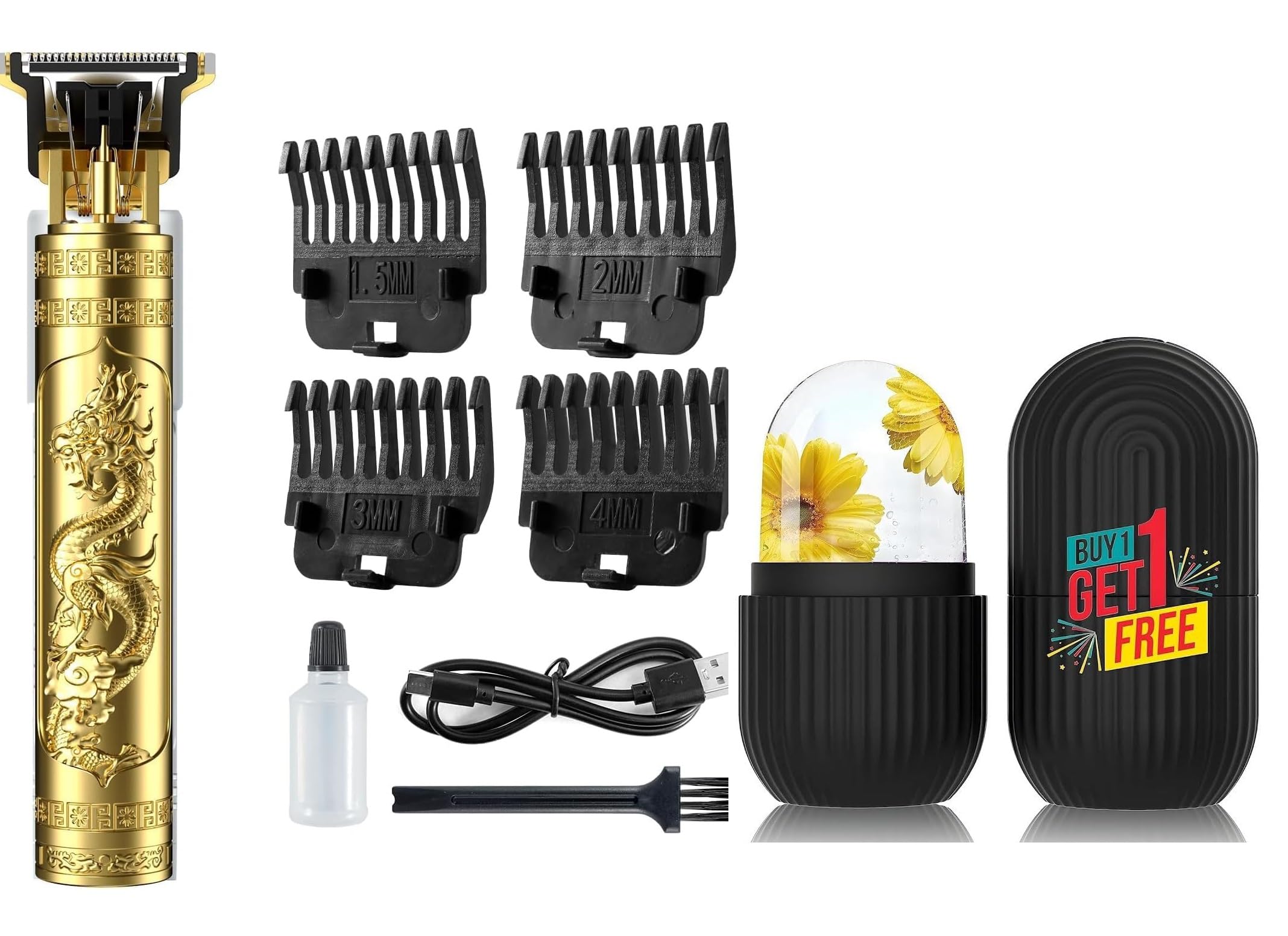 T12 Beard Trimmer For Men, Professional Hair Clipper, Adjustable Blade Clipper and Shaver, Close Cut Precise Hair Machine, Body Trimmer With Ice Cube massager-image-43