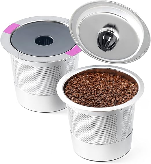 Stainless Steel Reusable K Cup for K eurig 1.0 & 2.0 Coffee Makers