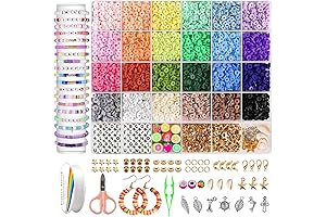 Redtwo 4200 Pcs Clay Beads Bracelet Making Kit